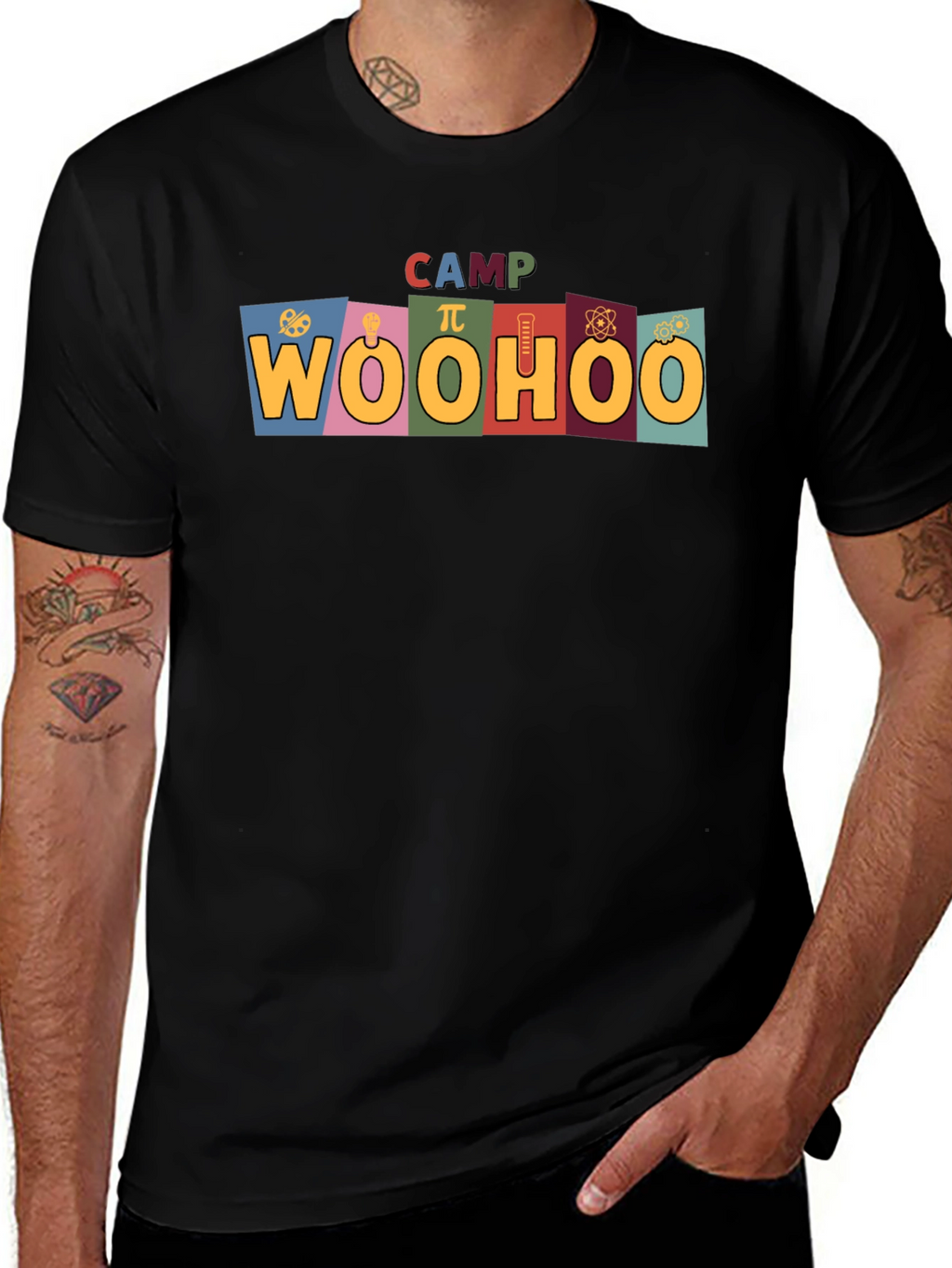 Camp Woohoo Graphic Tee - Fun Summer Camp Shirt
