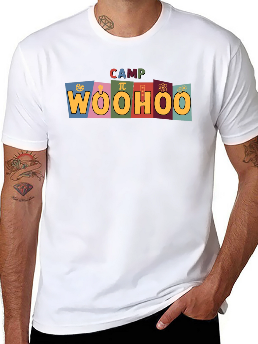 Camp Woohoo Graphic Tee - Fun Summer Camp Shirt
