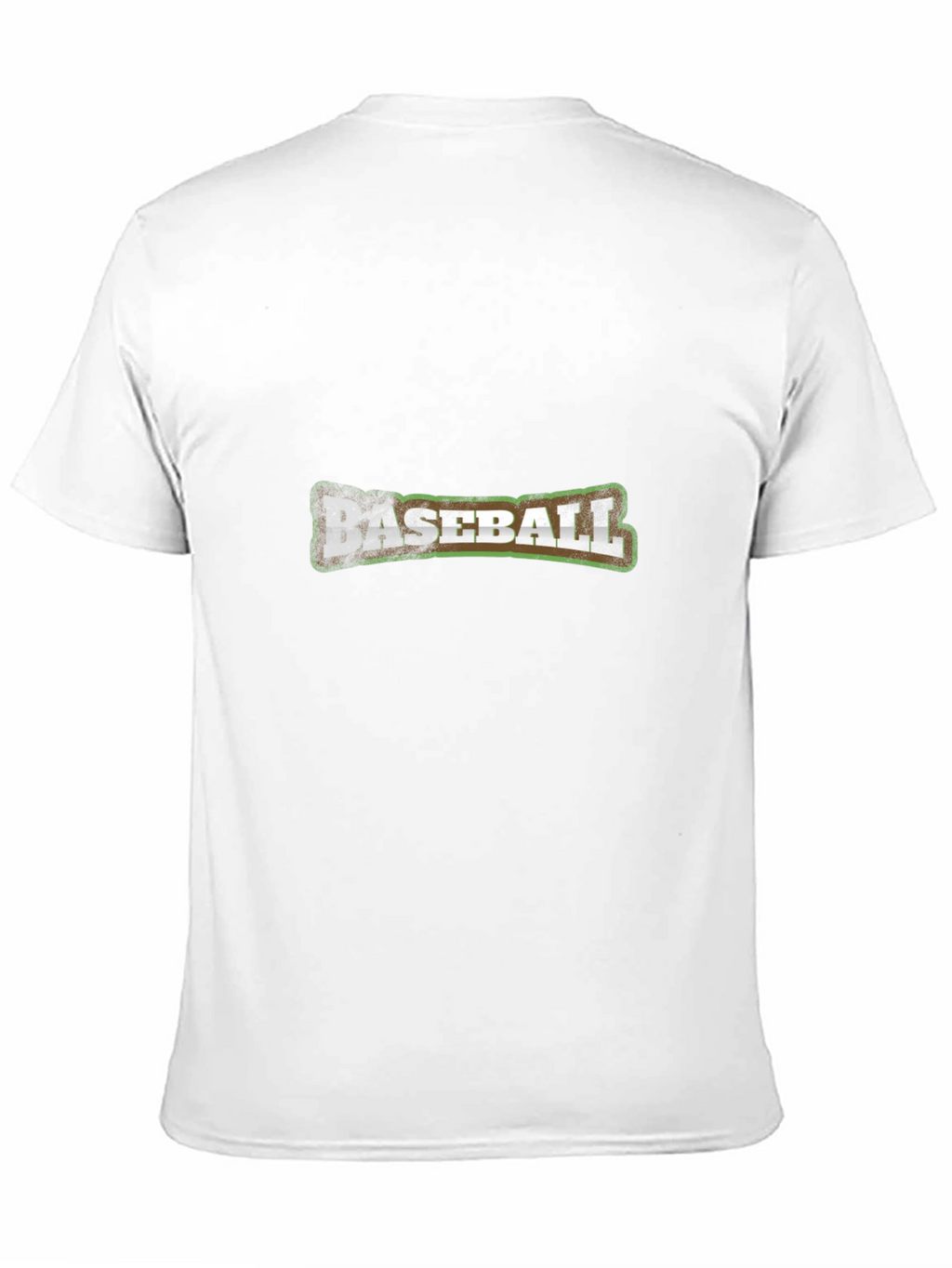 Distressed Baseball Graphic Black T-Shirt