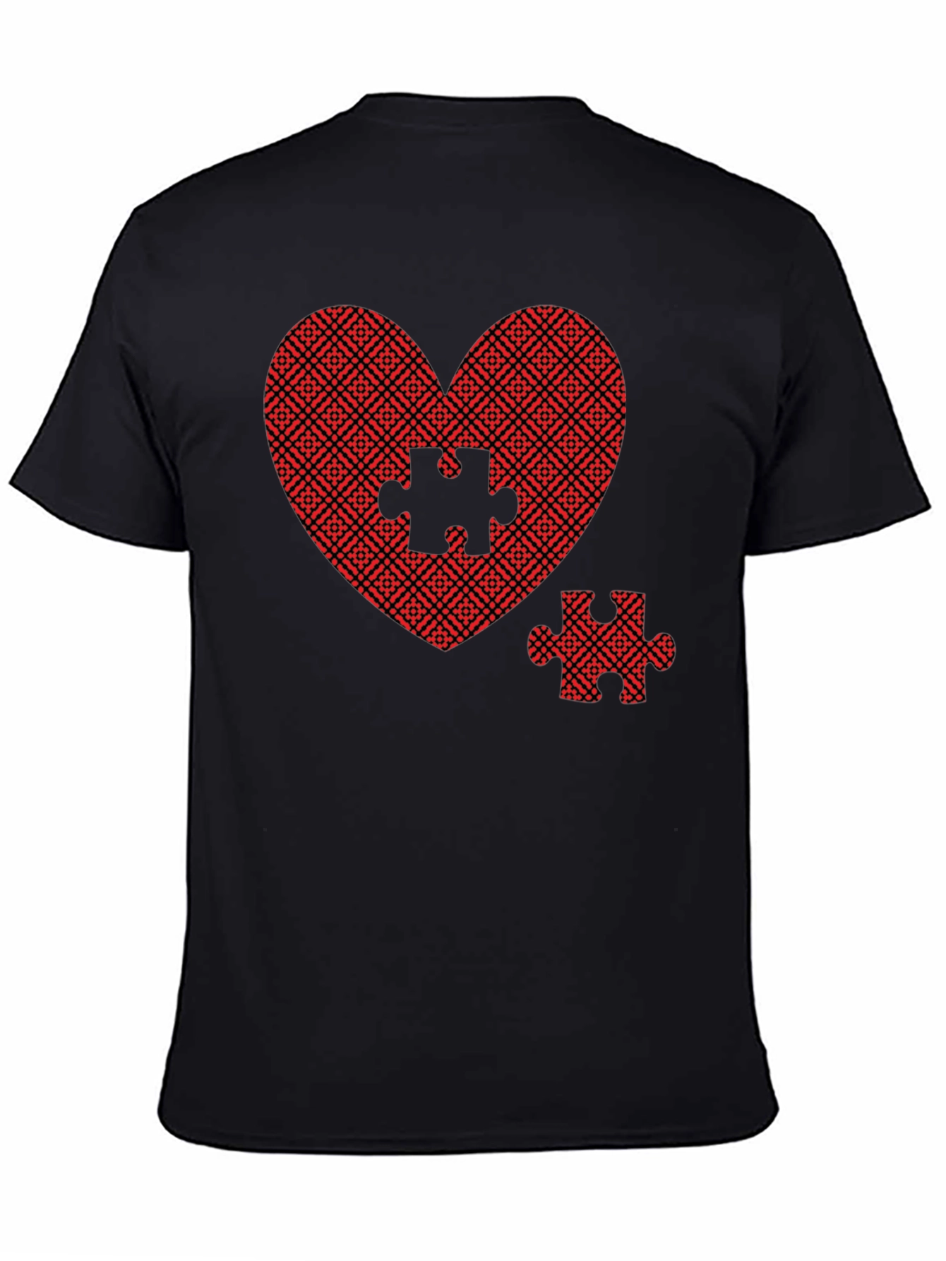 Heart Puzzle Piece Graphic Tee