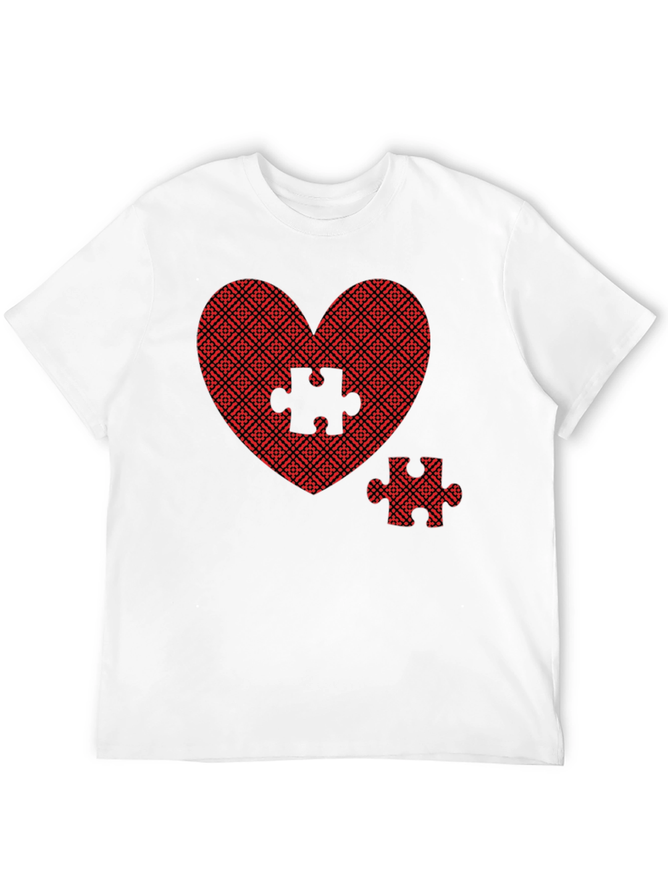 Heart Puzzle Piece Graphic Tee