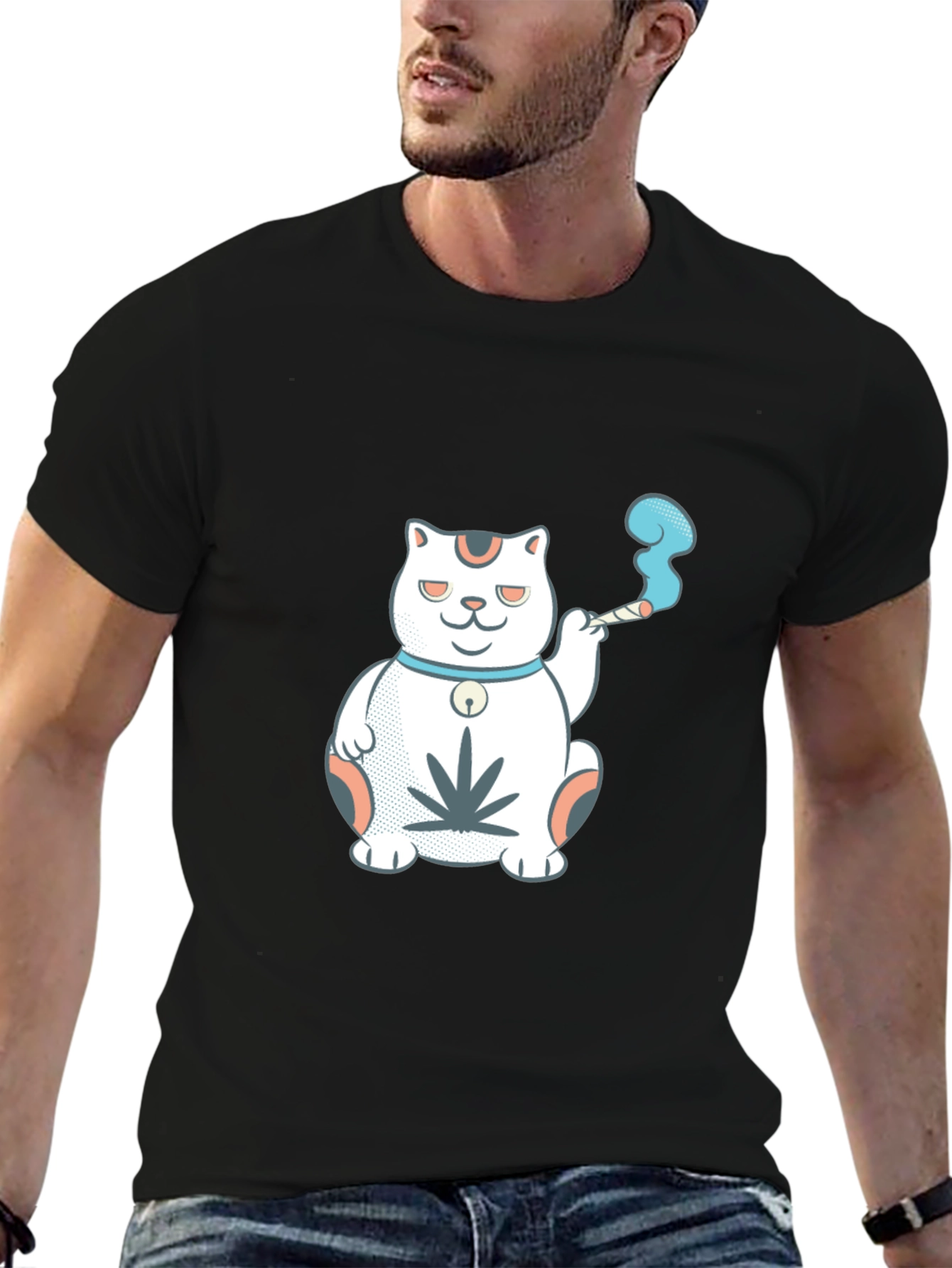 Cool Cat Tee - Lucky Smoker T-Shirt