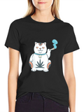 Cool Cat Tee - Lucky Smoker T-Shirt