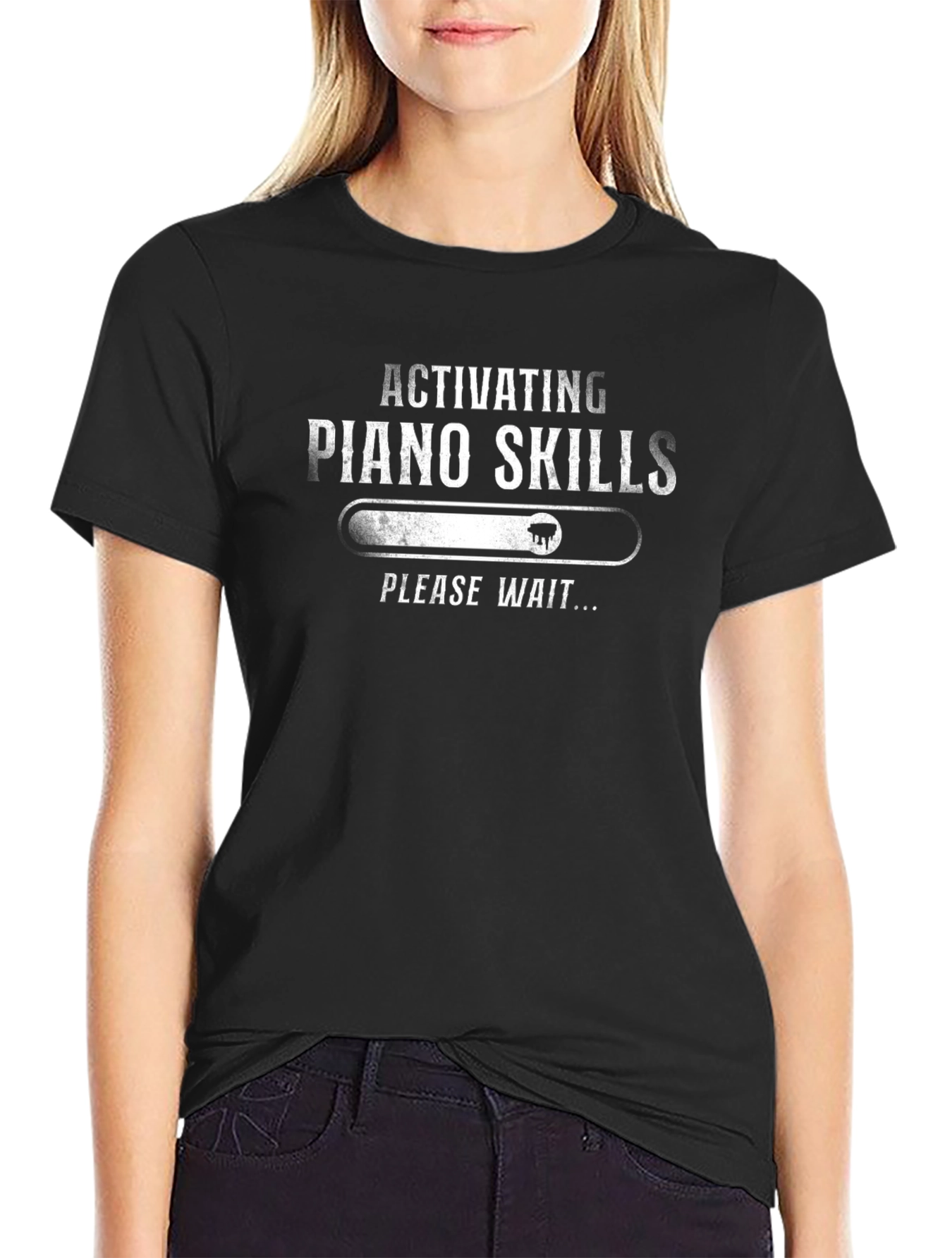 Activating Piano Skills T-Shirt - Musician Humor Tee