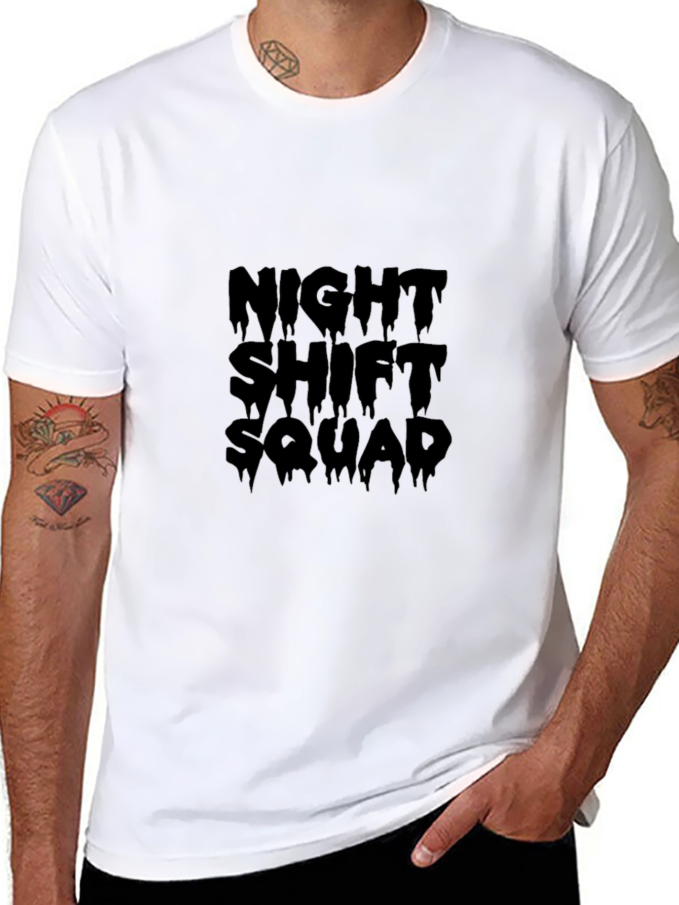 Night Shift Squad Black T-Shirt