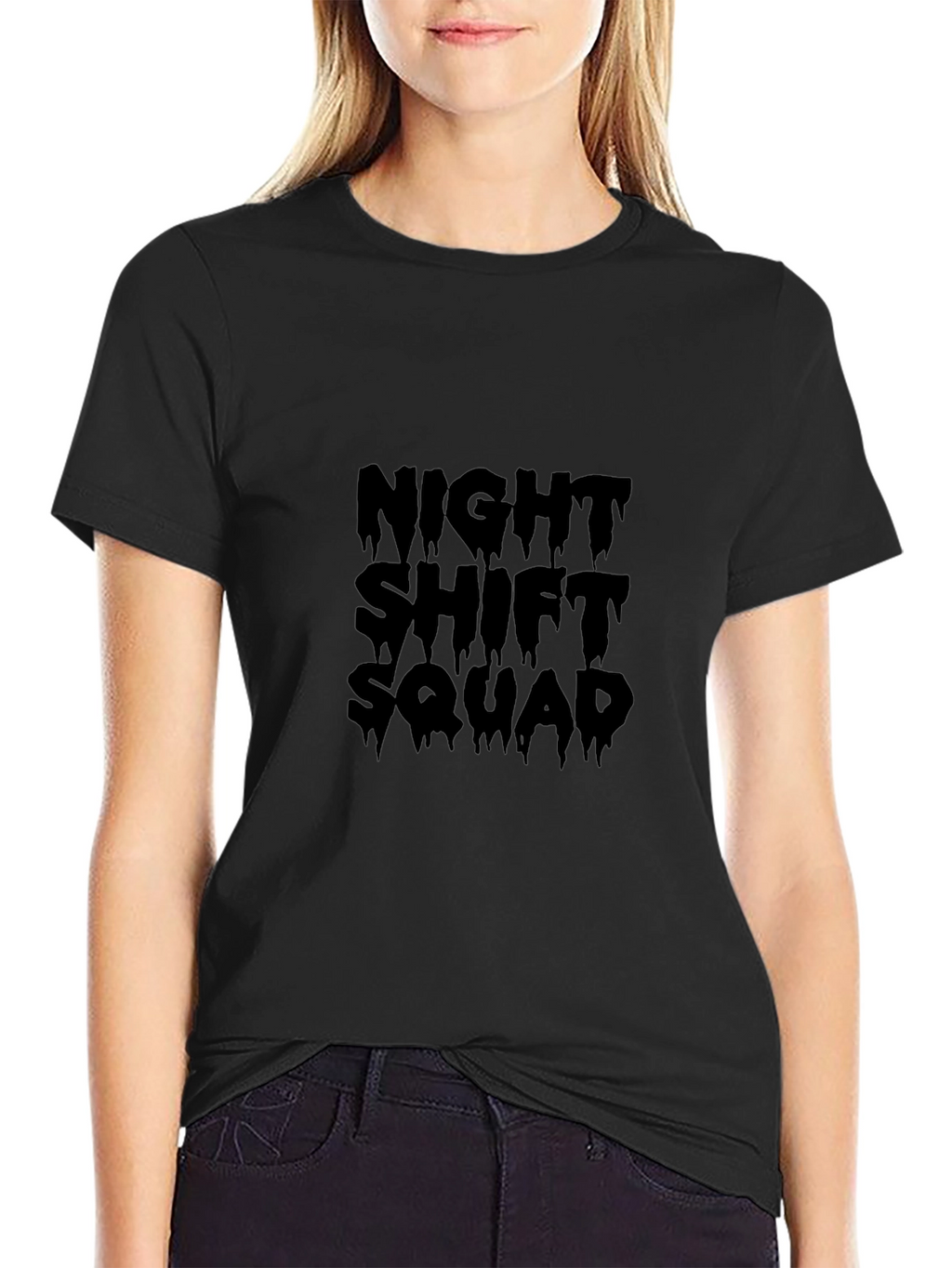 Night Shift Squad Black T-Shirt