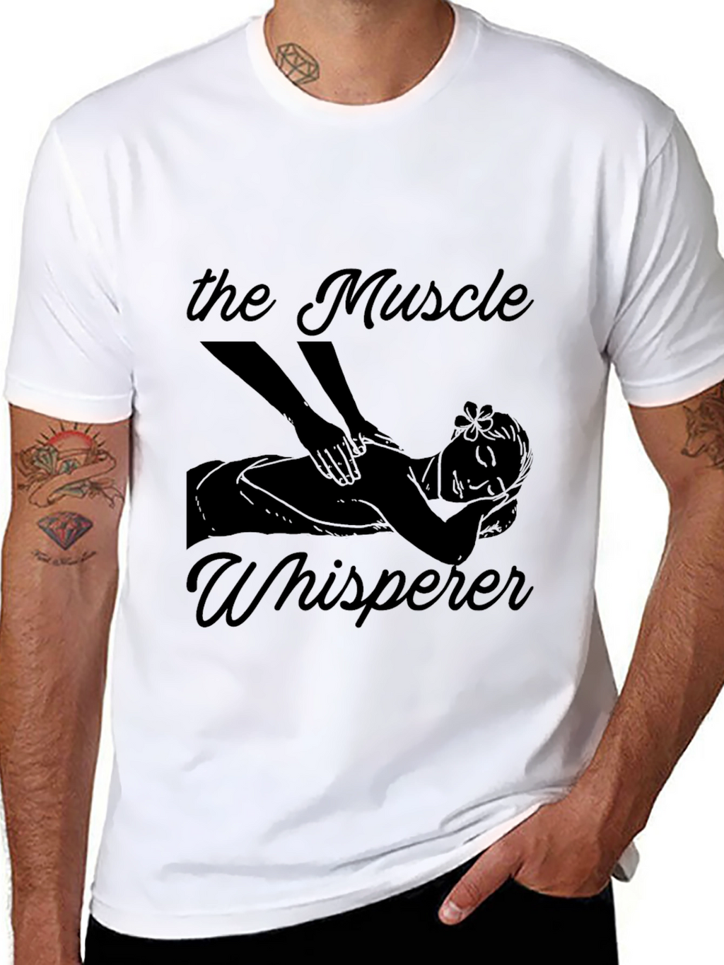 Muscle Whisperer T-Shirt - Massage Therapist Tee