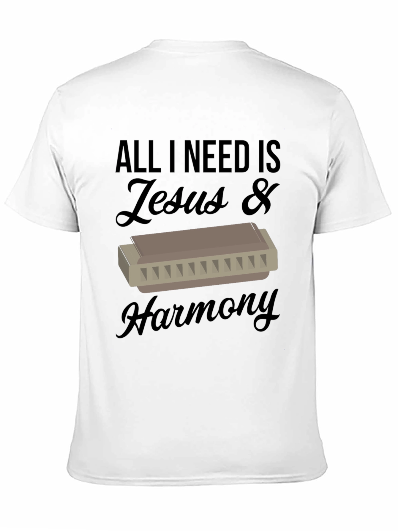 Jesus & Harmony T-Shirt - Music Lover Tee