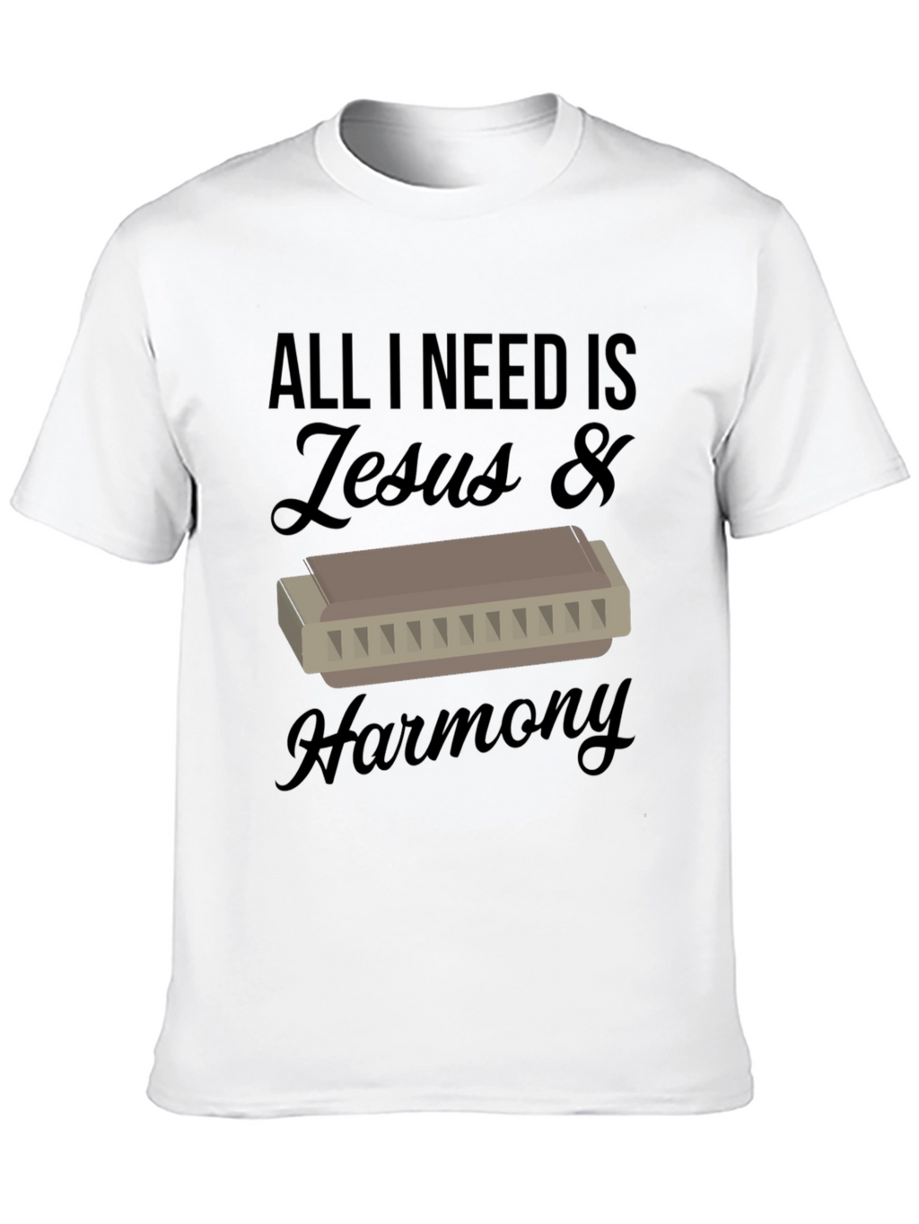 Jesus & Harmony T-Shirt - Music Lover Tee