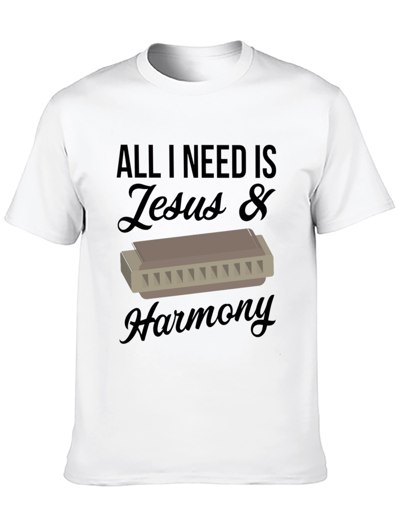 Jesus & Harmony T-Shirt - Music Lover Tee