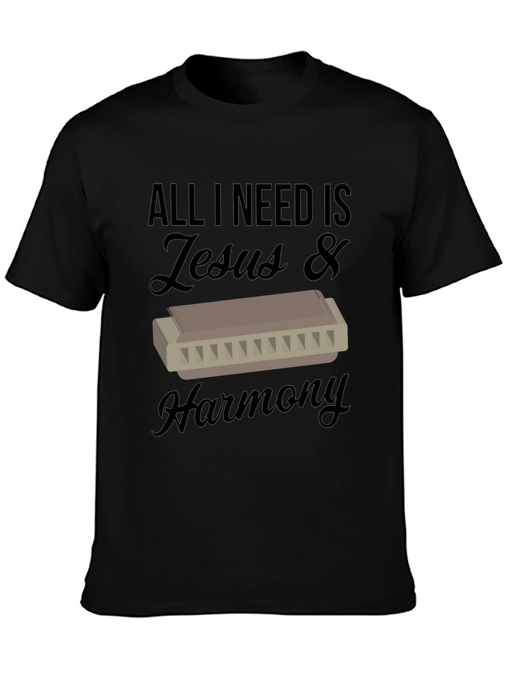 Jesus & Harmony T-Shirt - Music Lover Tee