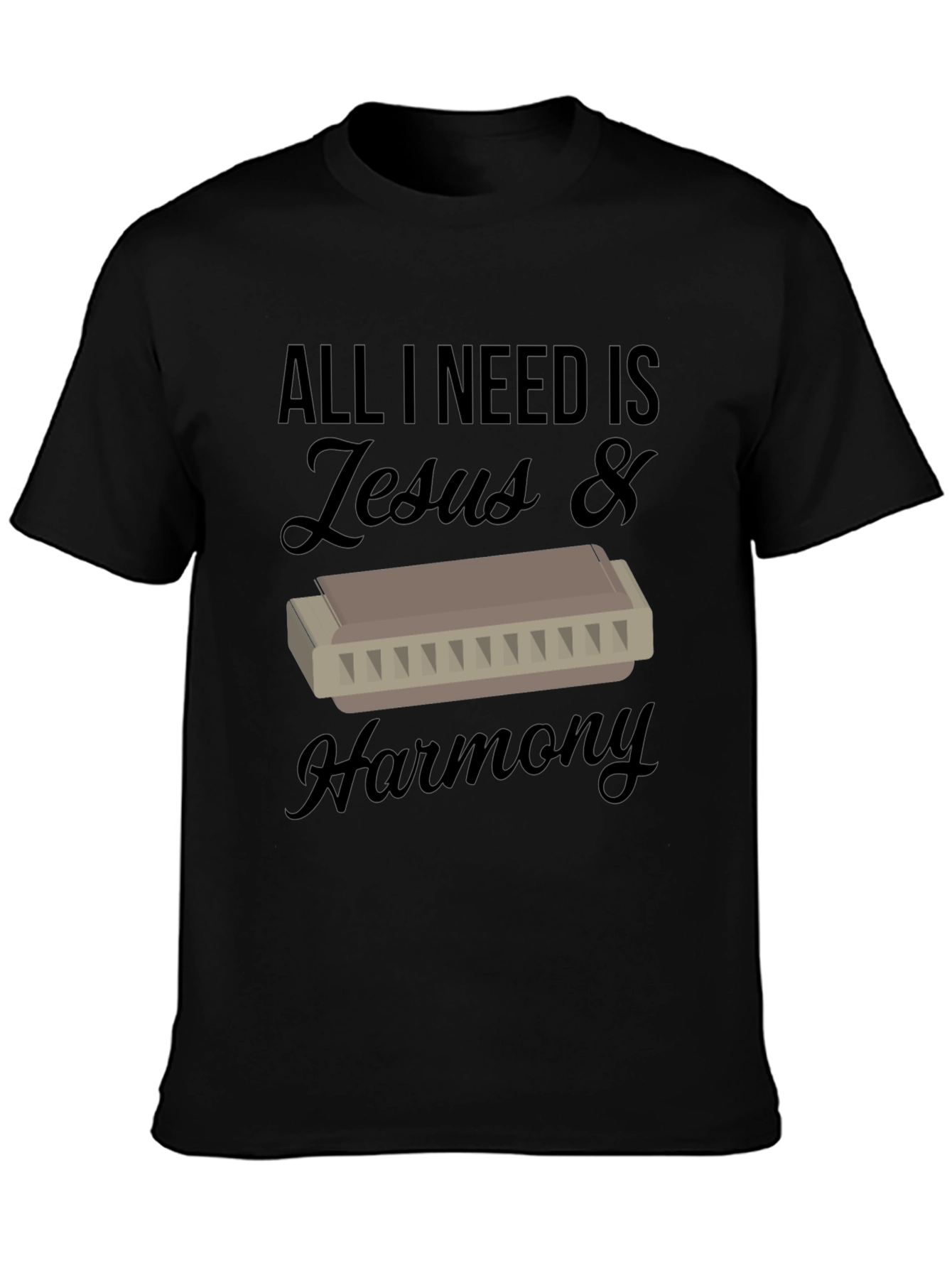 Jesus & Harmony T-Shirt - Music Lover Tee