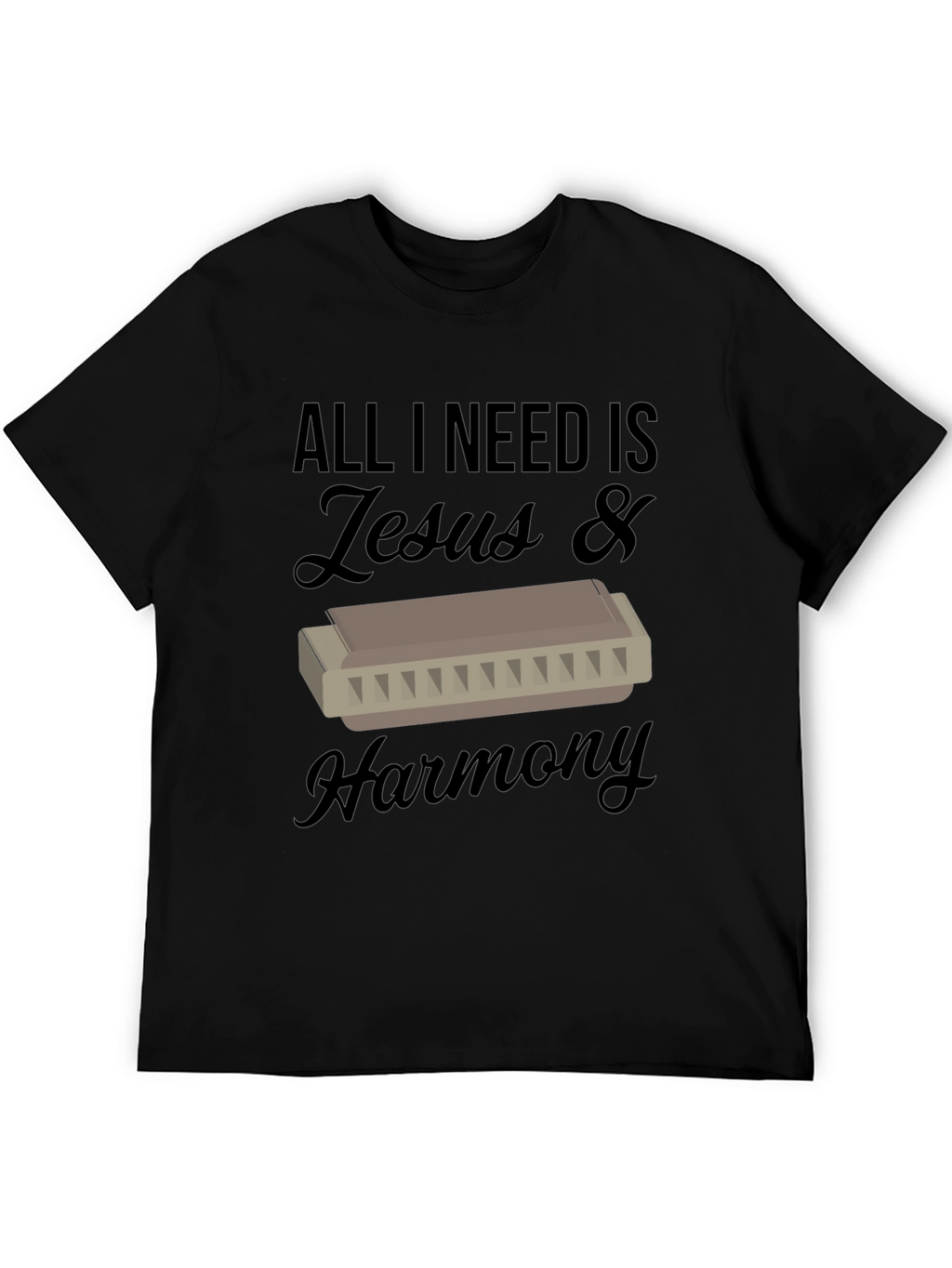 Jesus & Harmony T-Shirt - Music Lover Tee