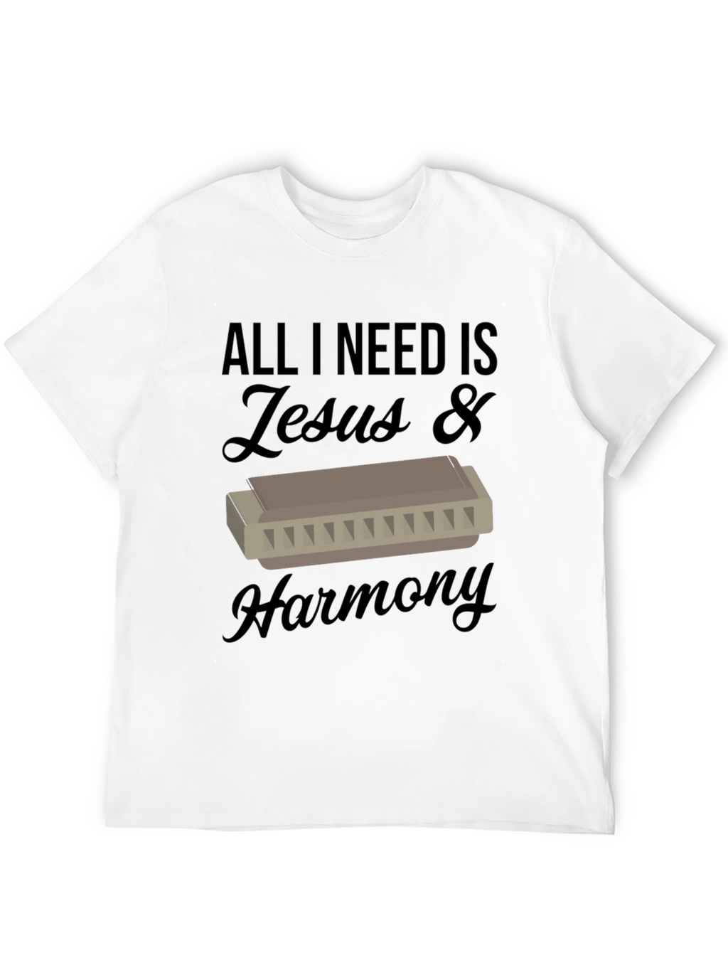 Jesus & Harmony T-Shirt - Music Lover Tee