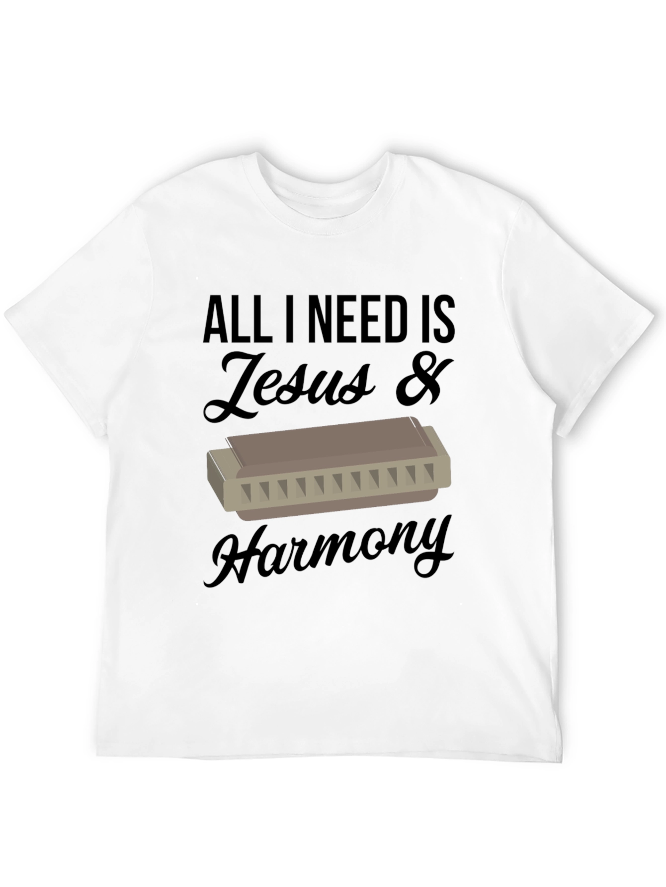 Jesus & Harmony T-Shirt - Music Lover Tee