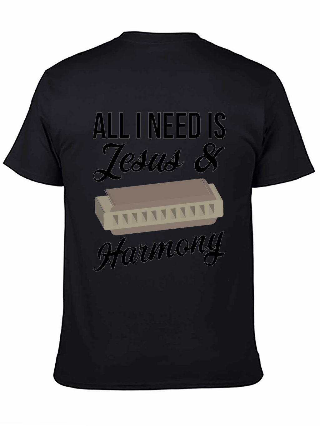Jesus & Harmony T-Shirt - Music Lover Tee