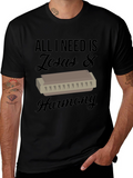Jesus & Harmony T-Shirt - Music Lover Tee