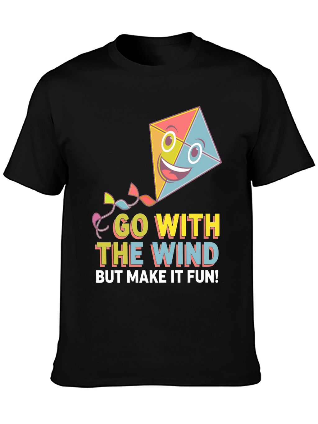 Go With The Wind Fun Kite T-Shirt