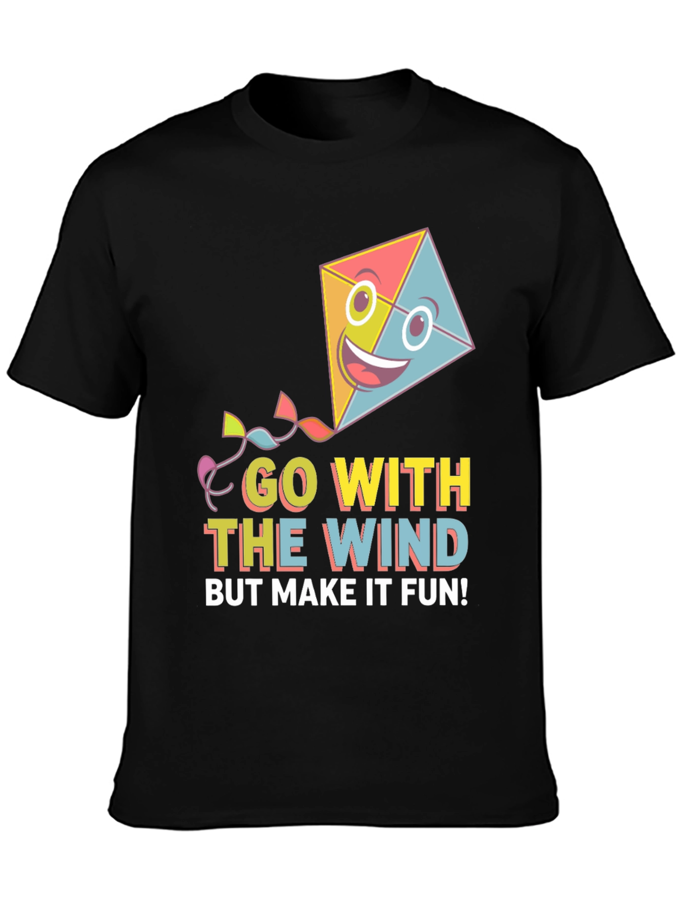 Go With The Wind Fun Kite T-Shirt