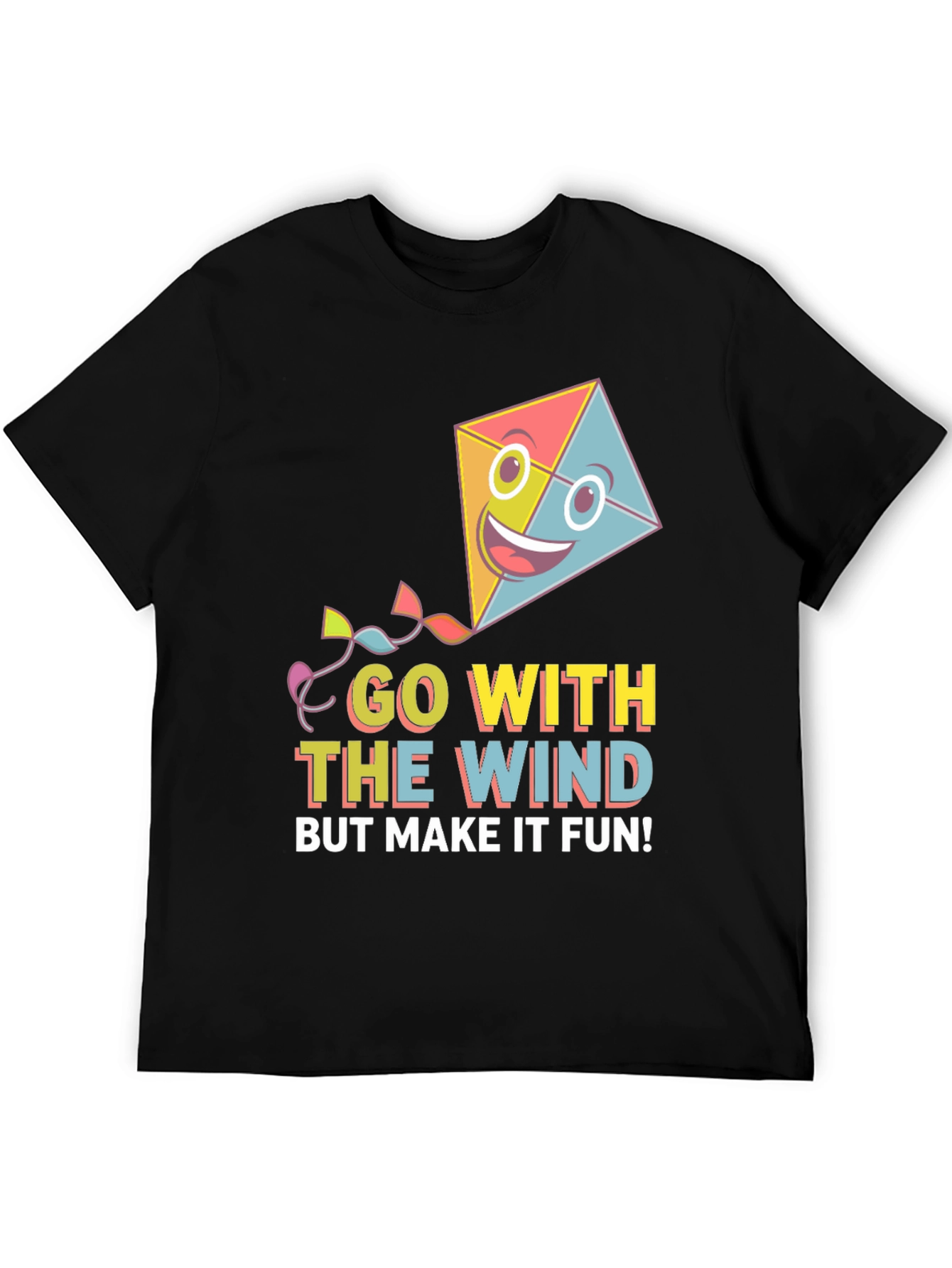 Go With The Wind Fun Kite T-Shirt