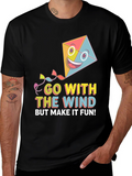 Go With The Wind Fun Kite T-Shirt