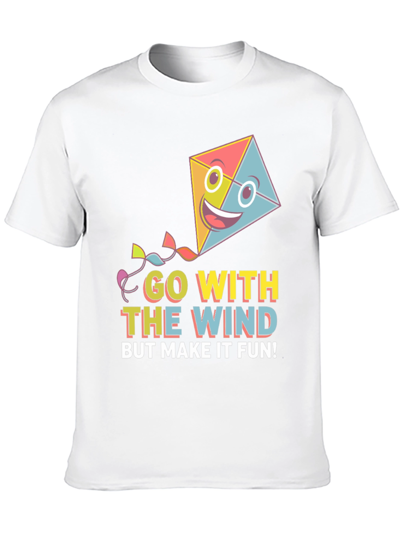 Go With The Wind Fun Kite T-Shirt