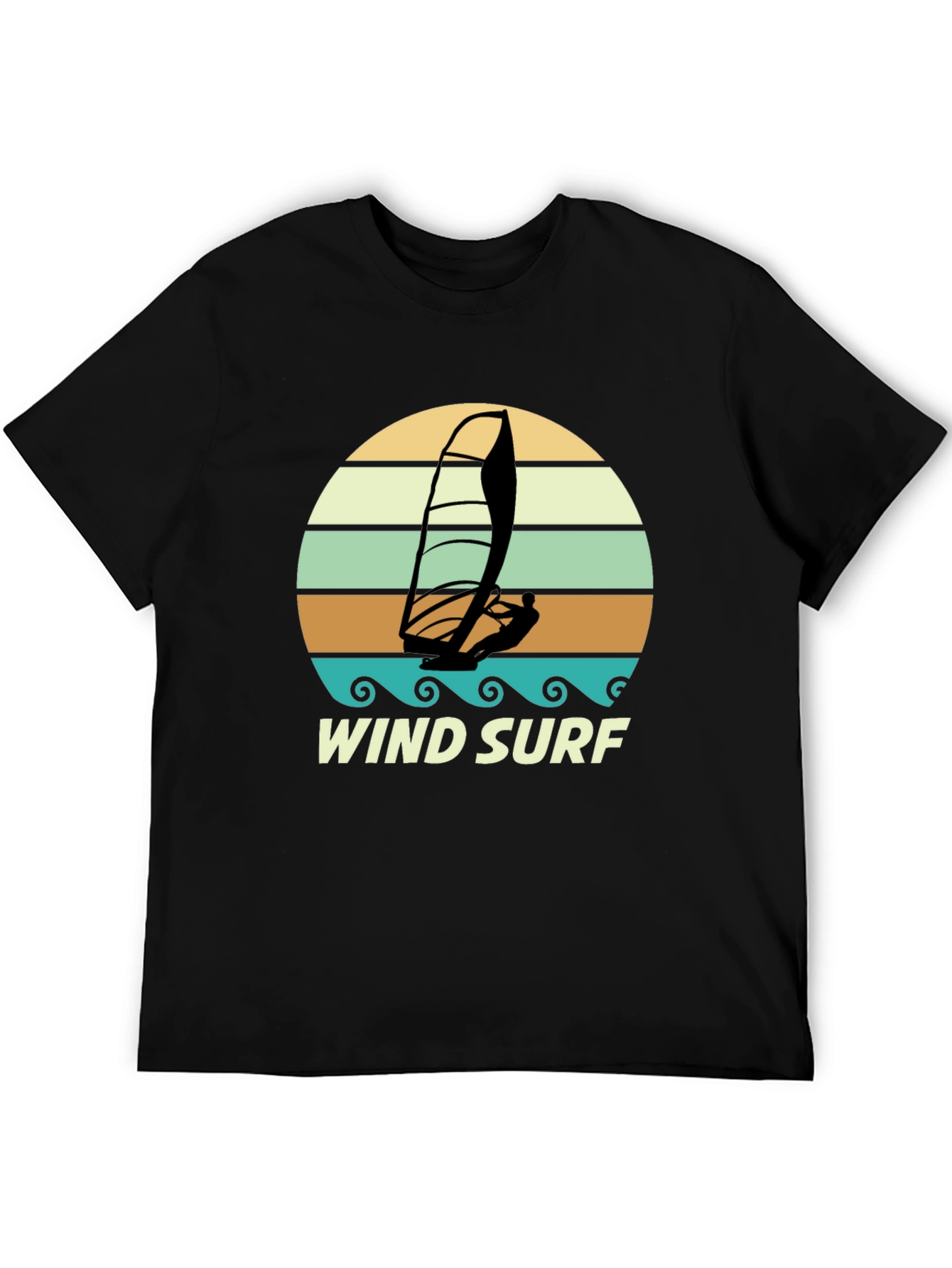 Retro Windsurf T-Shirt: Vintage Style Wave Rider Tee