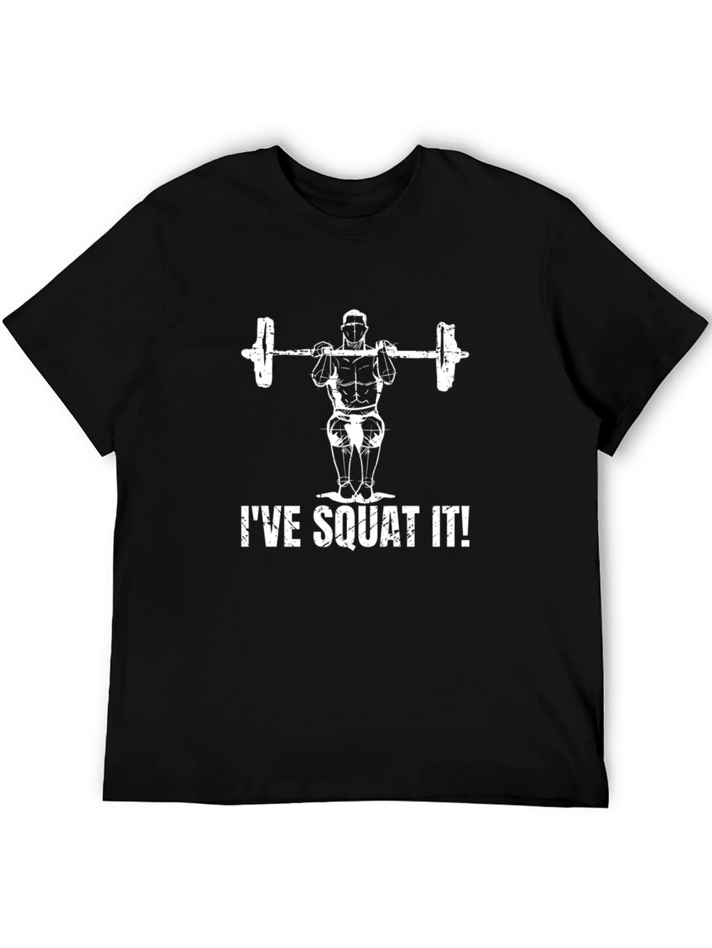 Ive Squat It! Mens Black Graphic T-Shirt