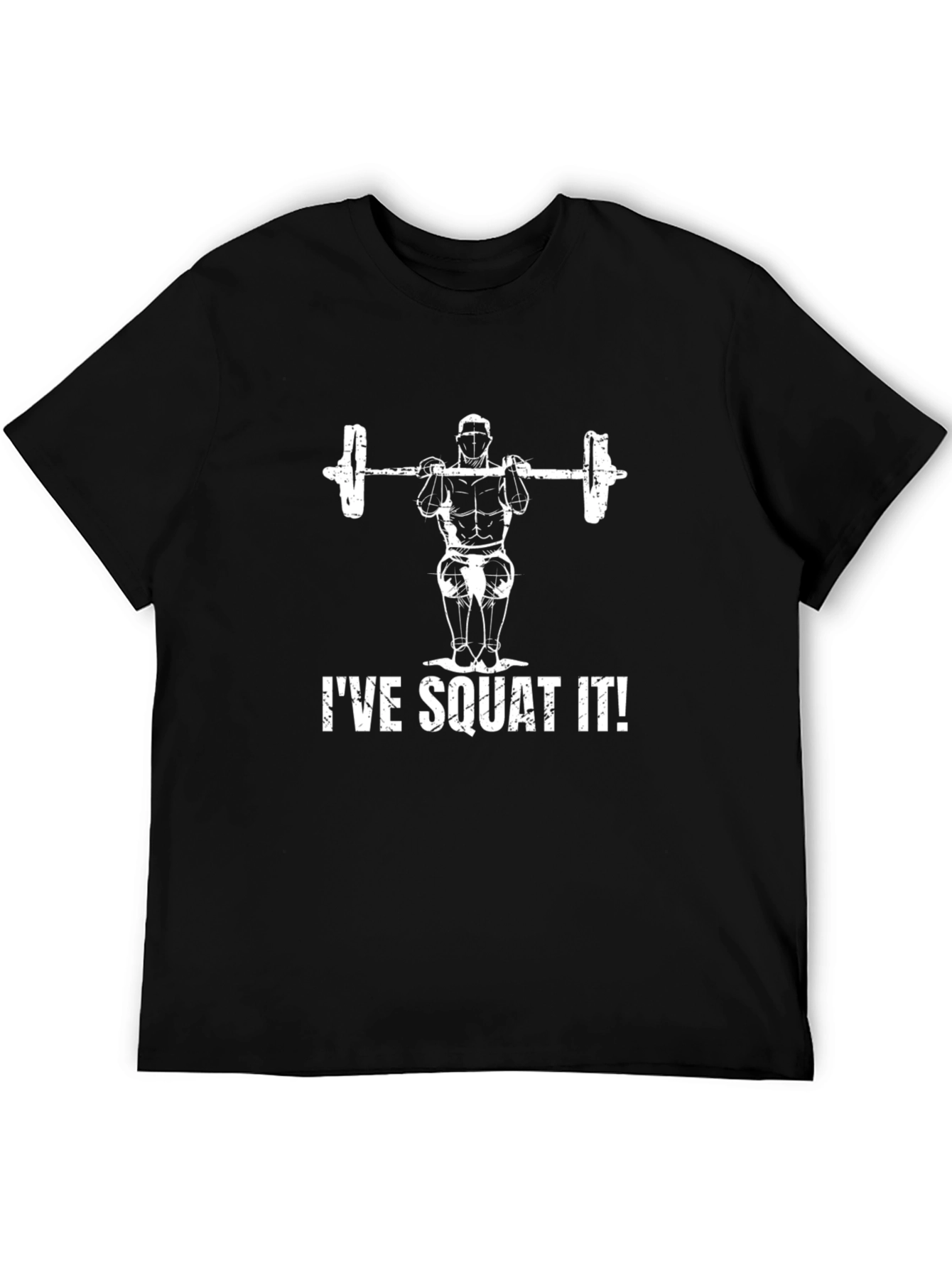 Ive Squat It! Mens Black Graphic T-Shirt