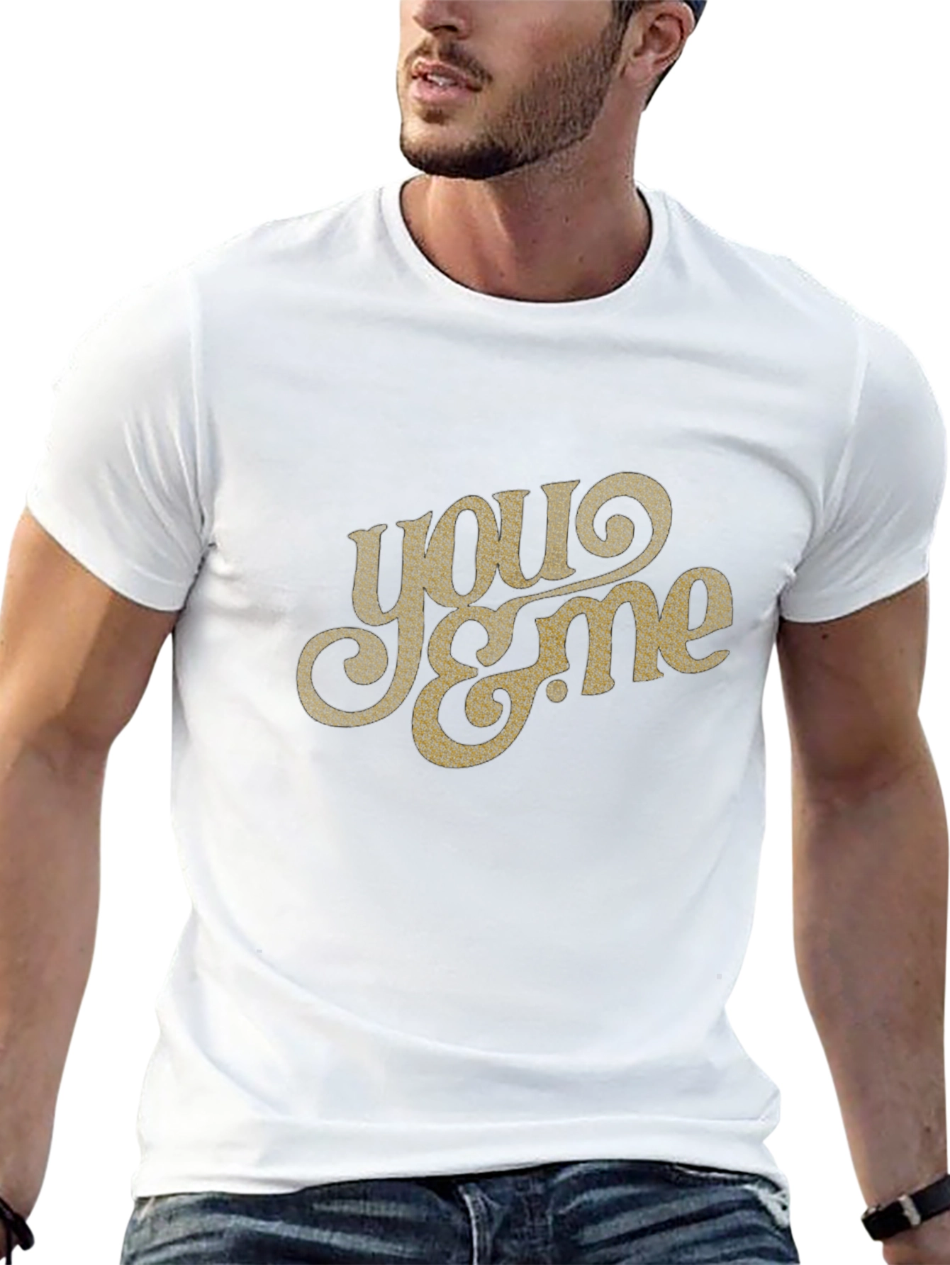 Retro You & Me Graphic Tee - Black