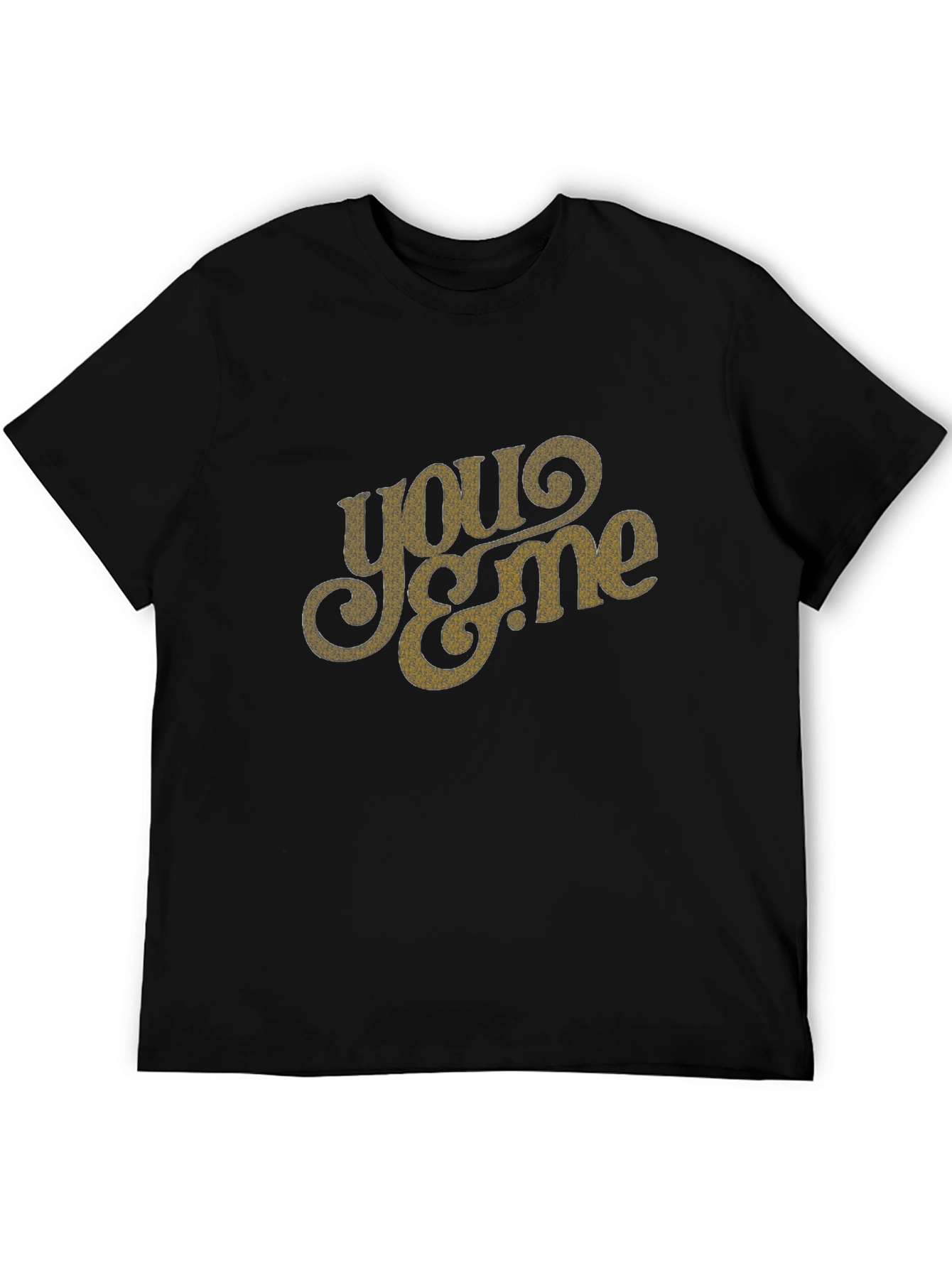 Retro You & Me Graphic Tee - Black
