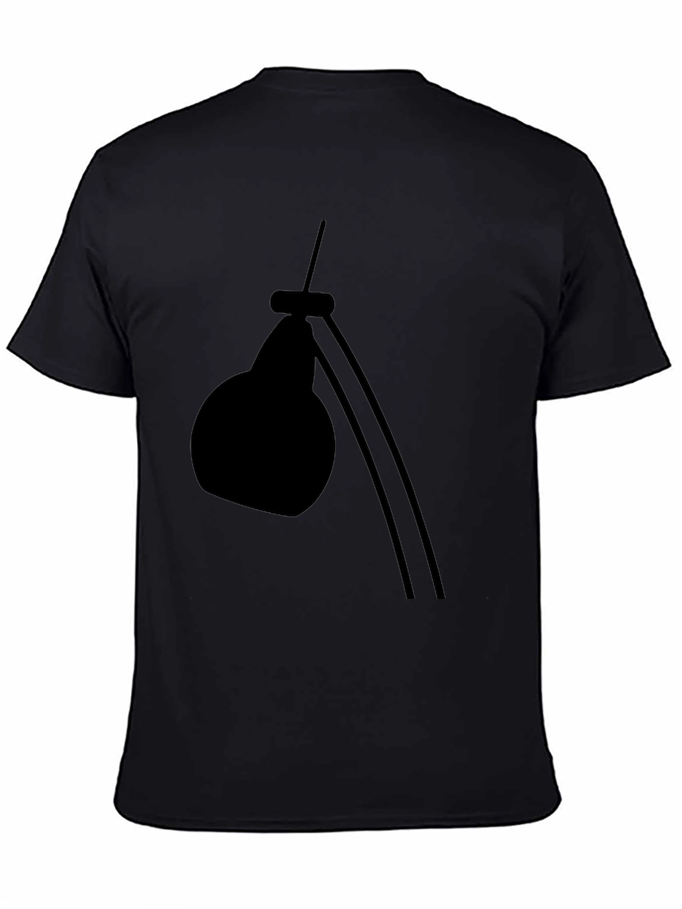 Modern Desk Lamp Graphic Tee - Black