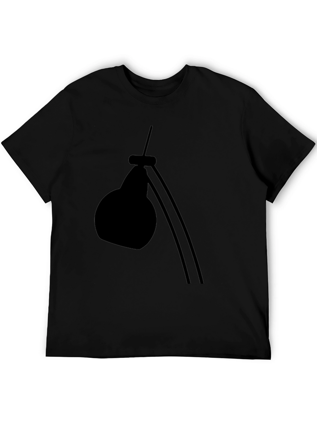 Modern Desk Lamp Graphic Tee - Black
