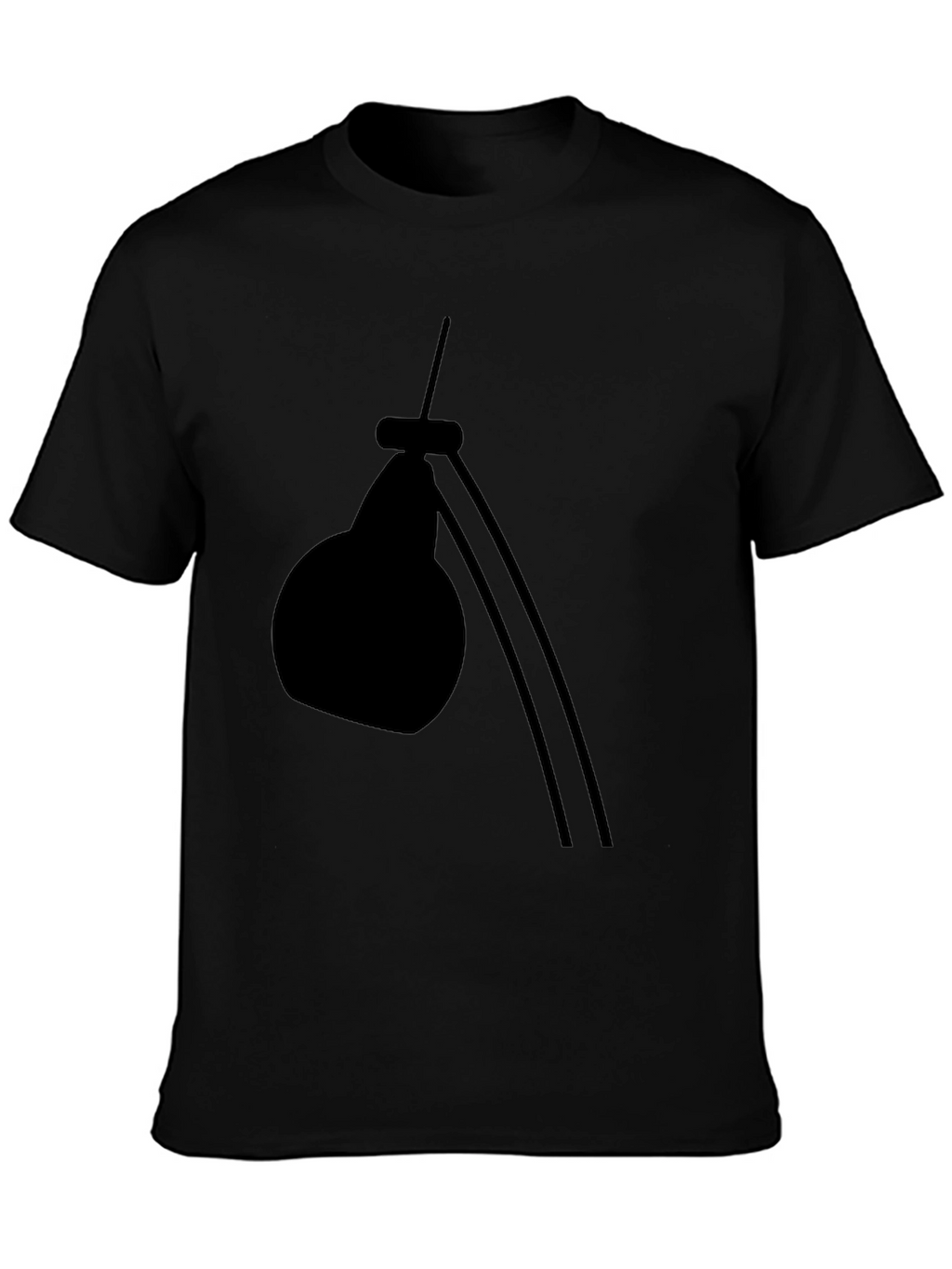 Modern Desk Lamp Graphic Tee - Black