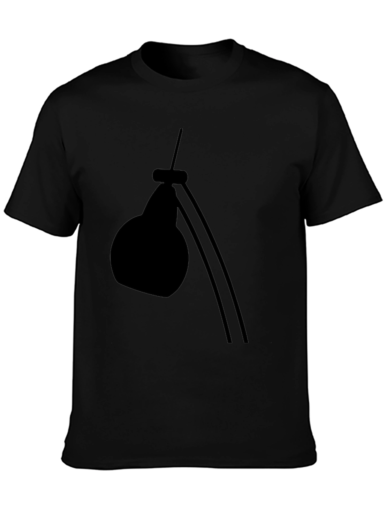 Modern Desk Lamp Graphic Tee - Black