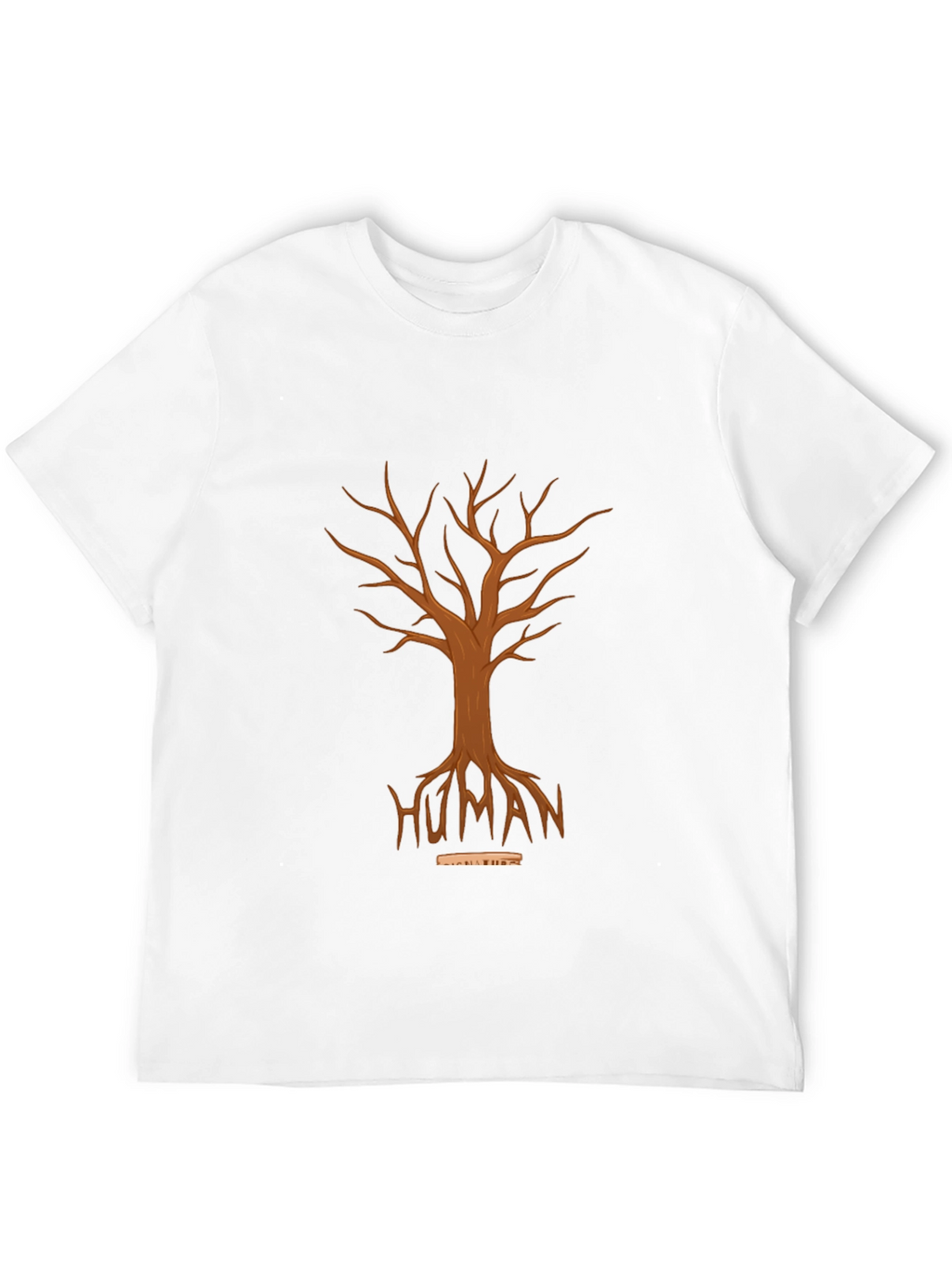 Human Tree Graphic Tee - Unisex Black T-Shirt