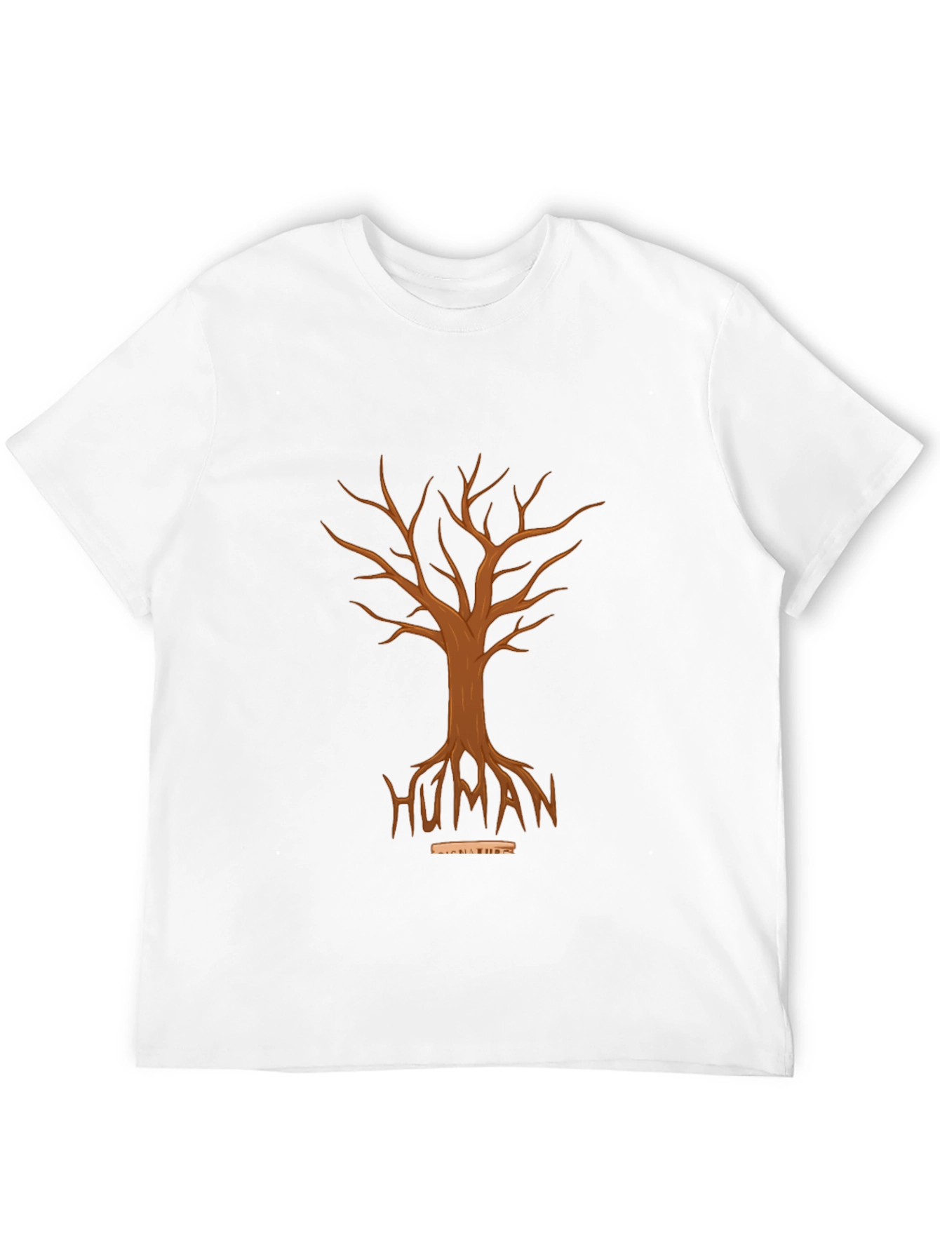 Human Tree Graphic Tee - Unisex Black T-Shirt