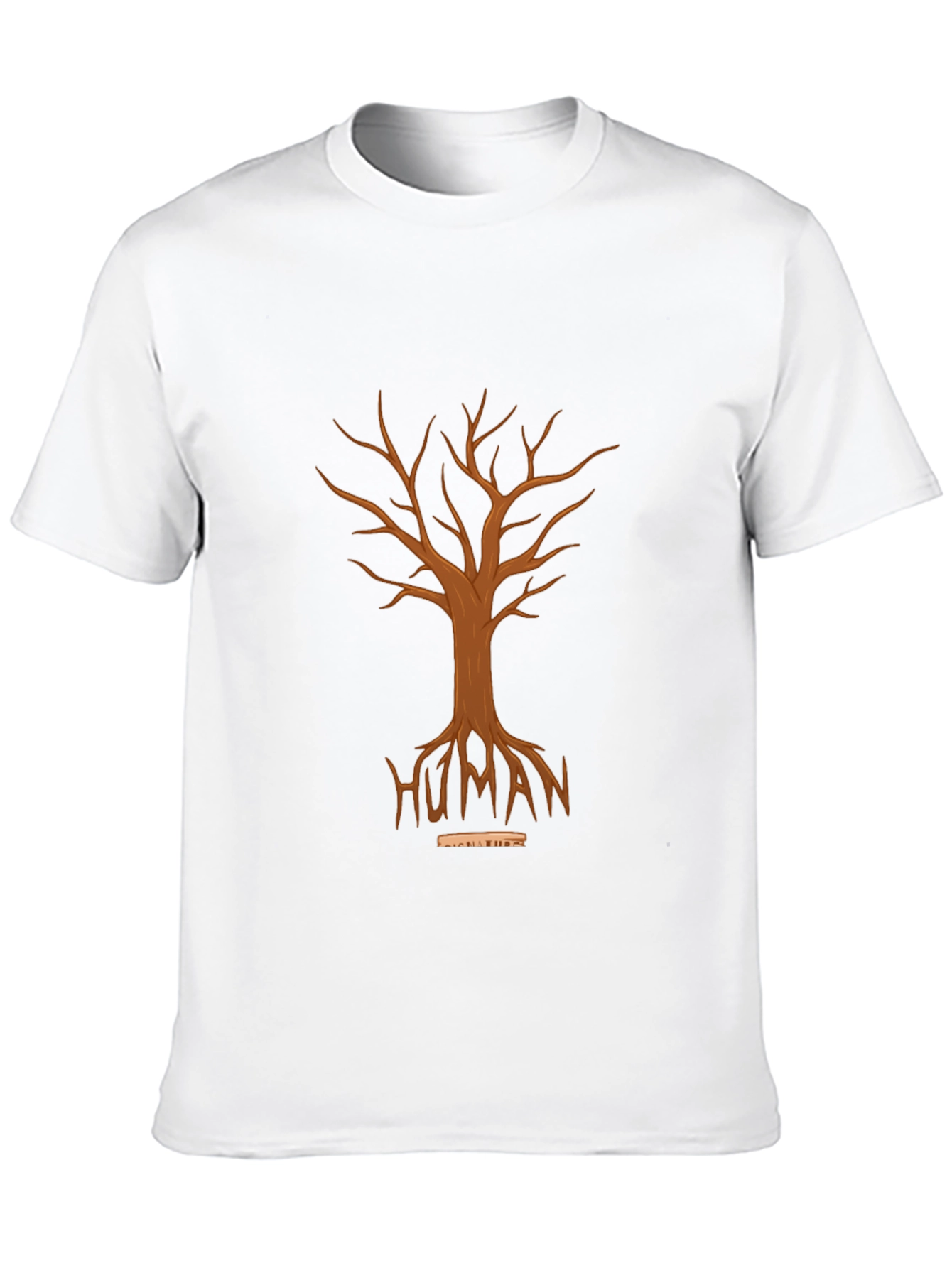 Human Tree Graphic Tee - Unisex Black T-Shirt
