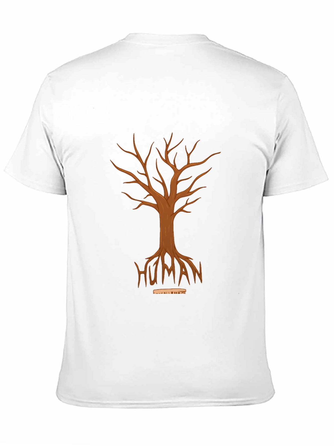 Human Tree Graphic Tee - Unisex Black T-Shirt