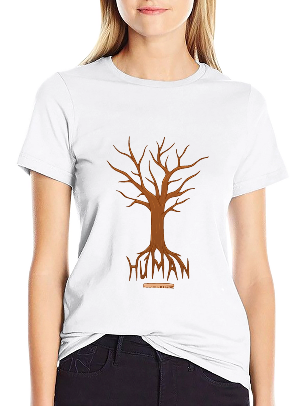 Human Tree Graphic Tee - Unisex Black T-Shirt