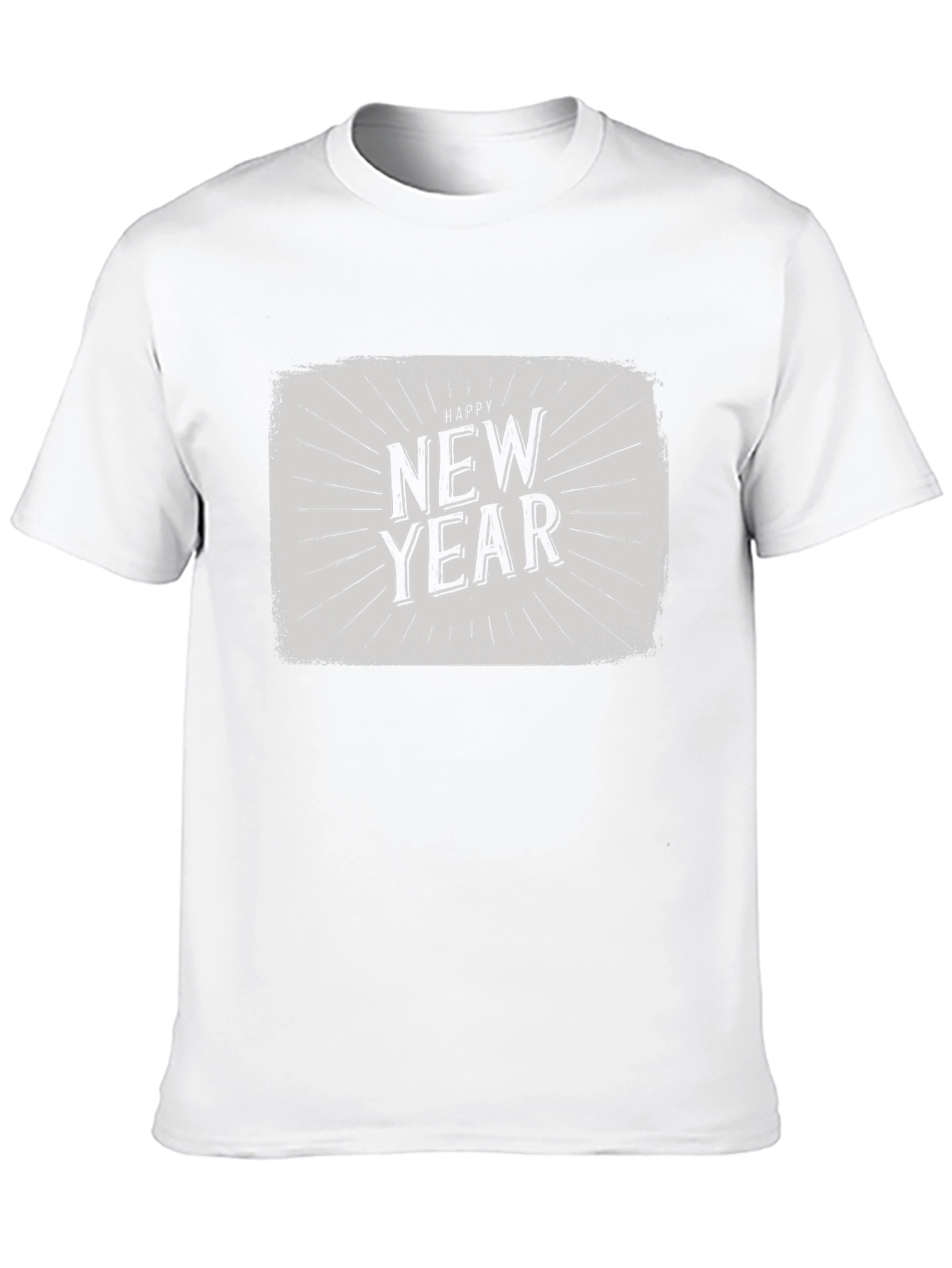 Happy New Year Graphic Tee - Black