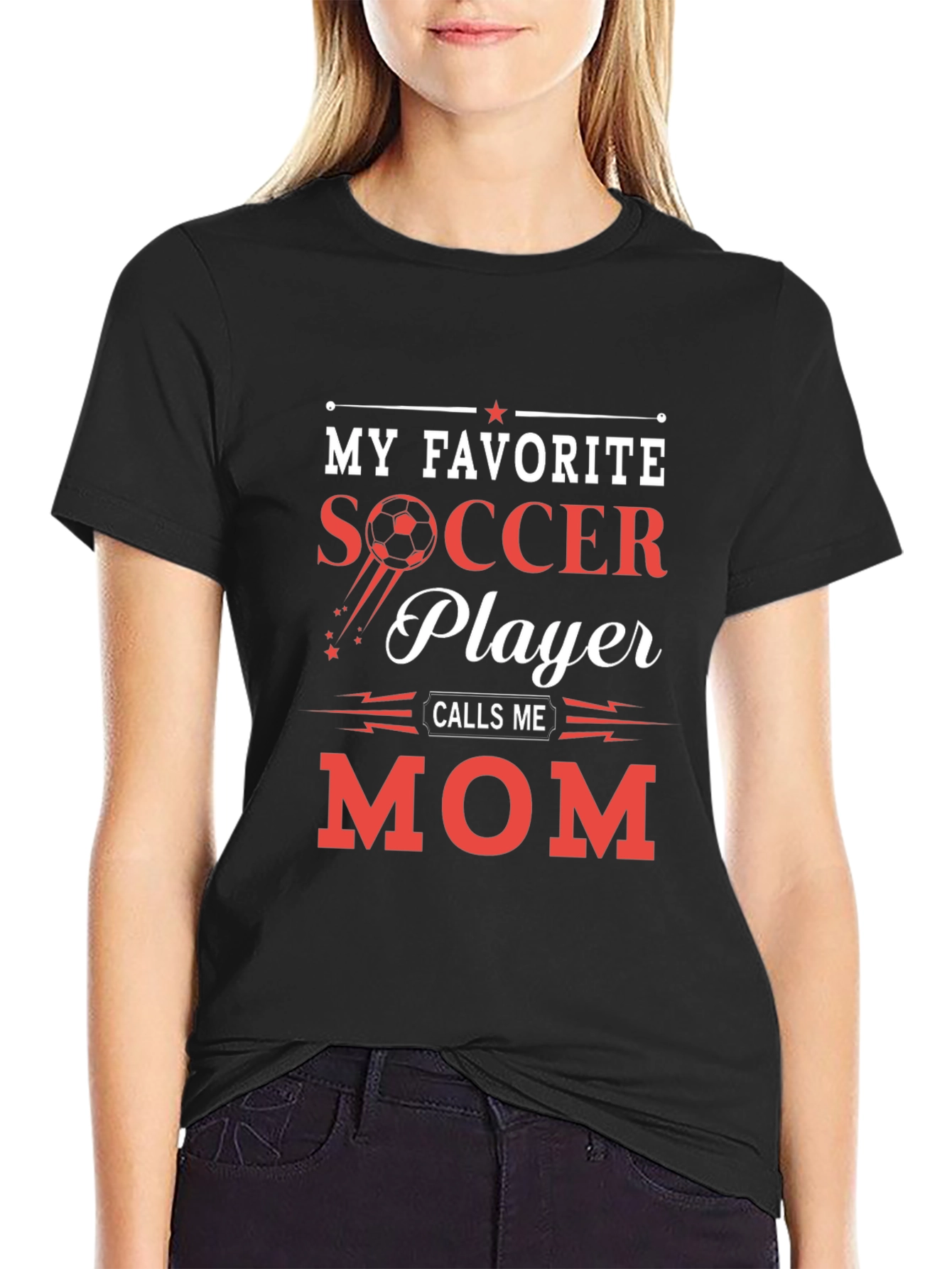 Soccer Mom Graphic Tee - My Favorite Player Calls Me Mom