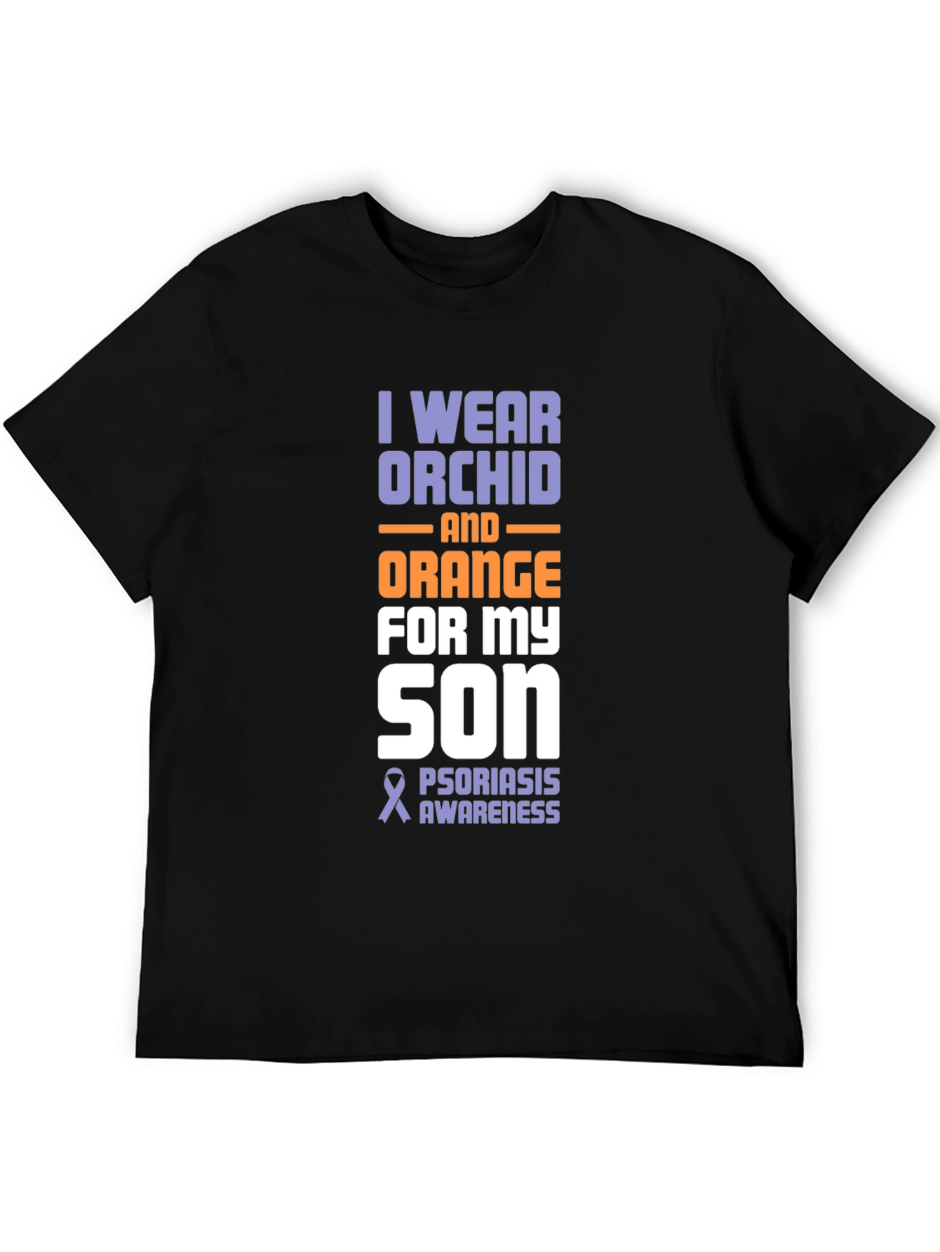 Orchid & Orange Psoriasis Awareness Son T-Shirt
