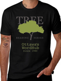 Ottawas WordHub Tree Reading Series Black T-Shirt