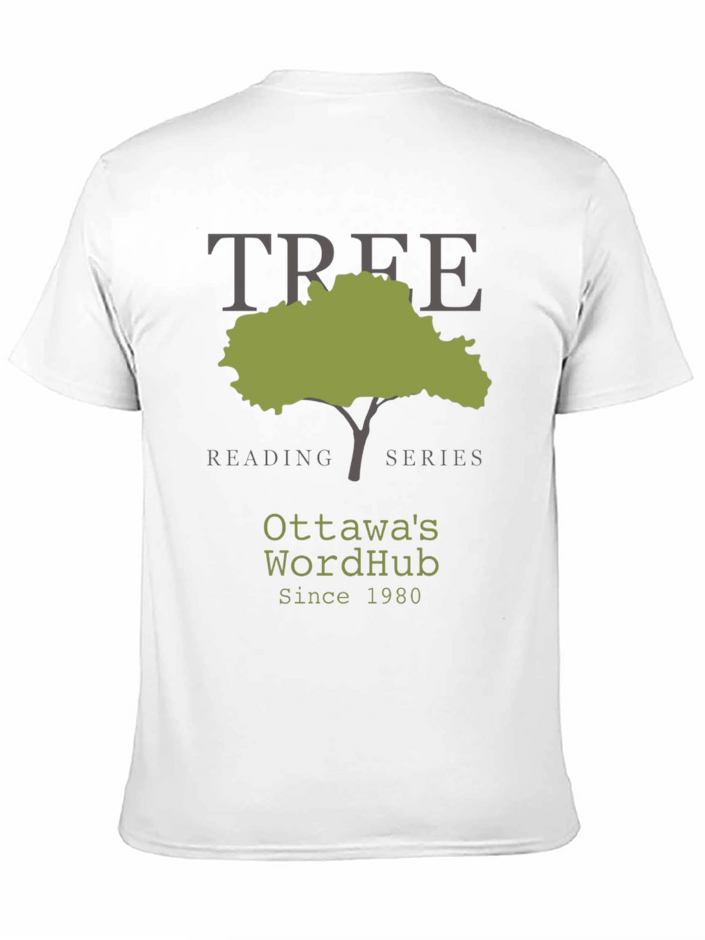 Ottawas WordHub Tree Reading Series Black T-Shirt