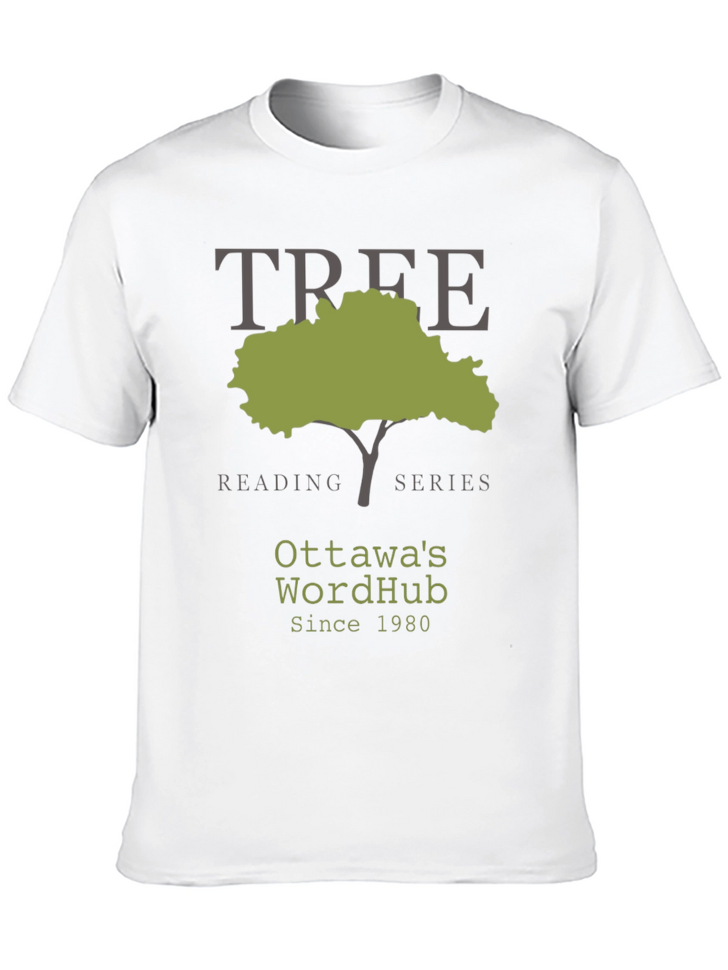 Ottawas WordHub Tree Reading Series Black T-Shirt