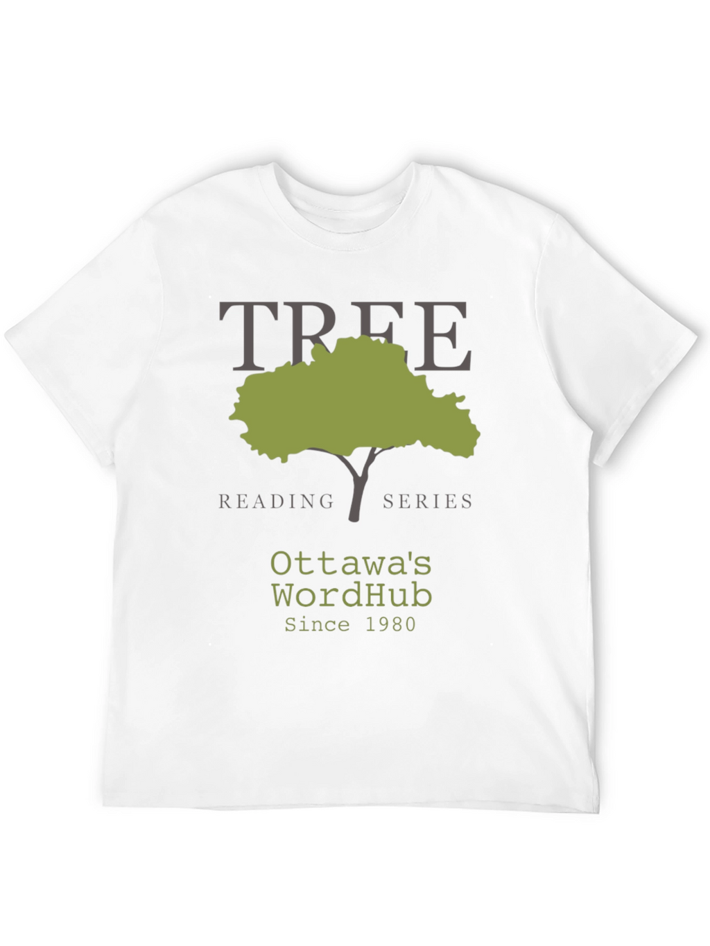 Ottawas WordHub Tree Reading Series Black T-Shirt