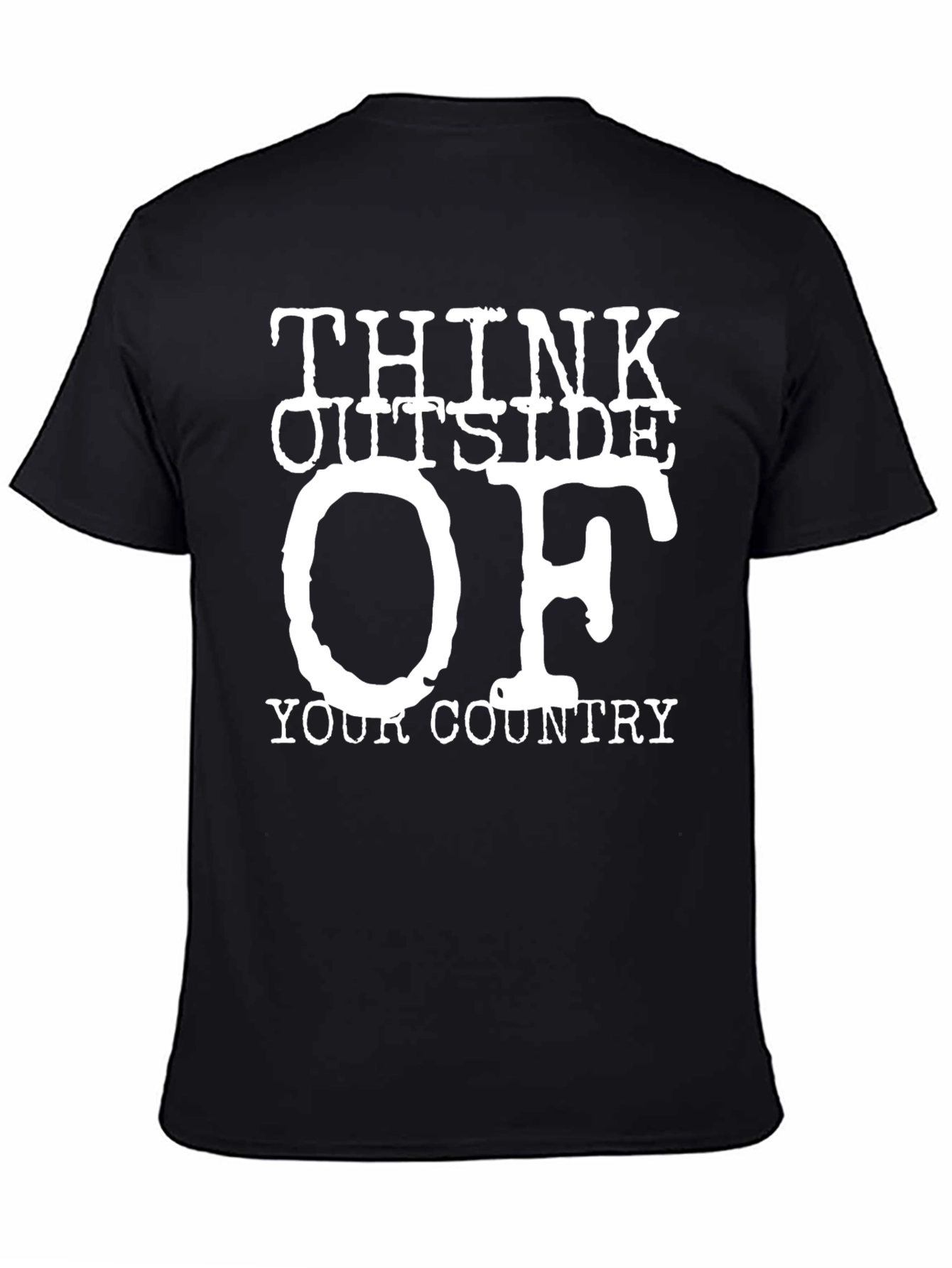 Think Outside Your Country T-Shirt Novelty Graphic Tee