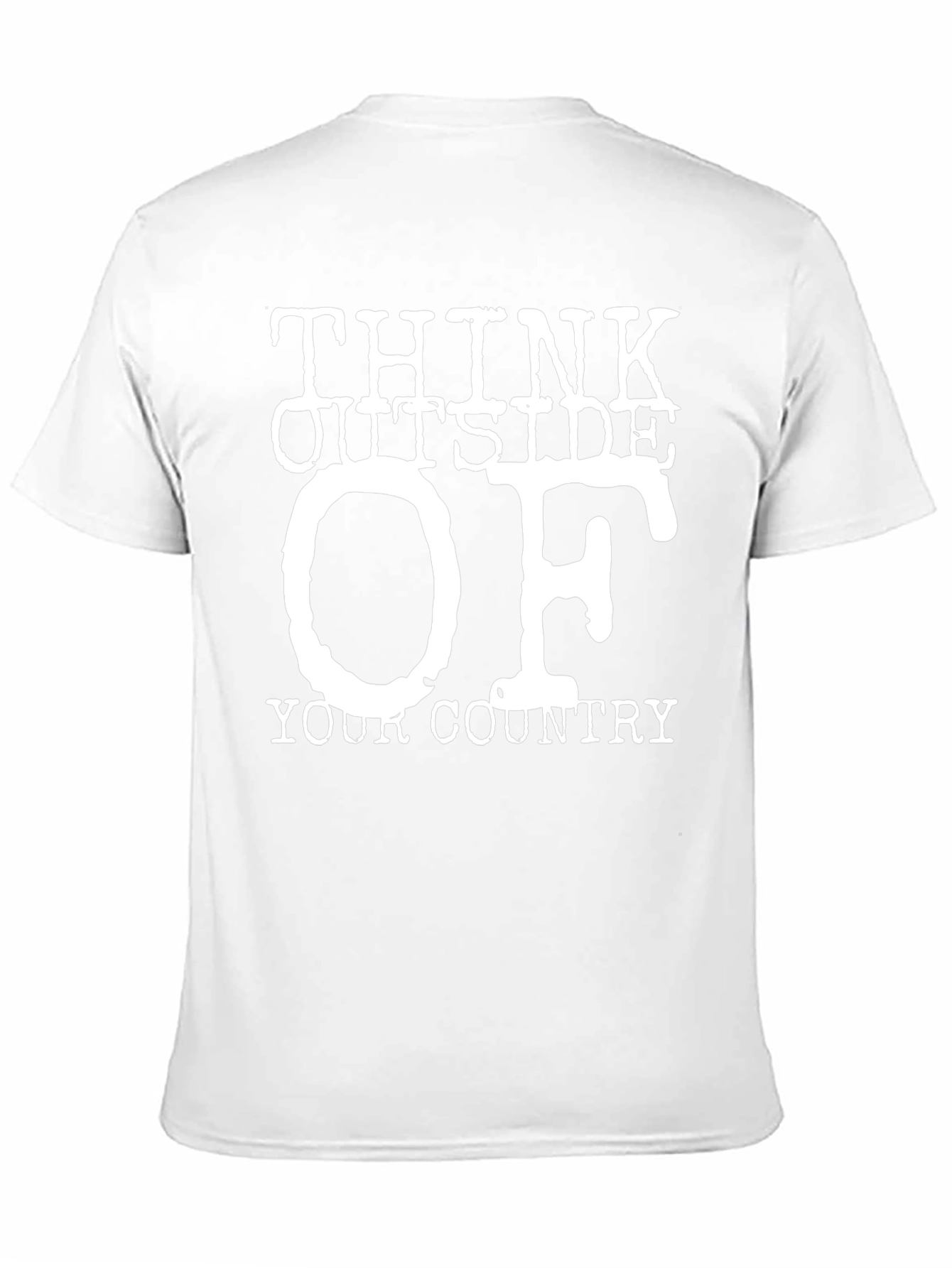 Think Outside Your Country T-Shirt Novelty Graphic Tee