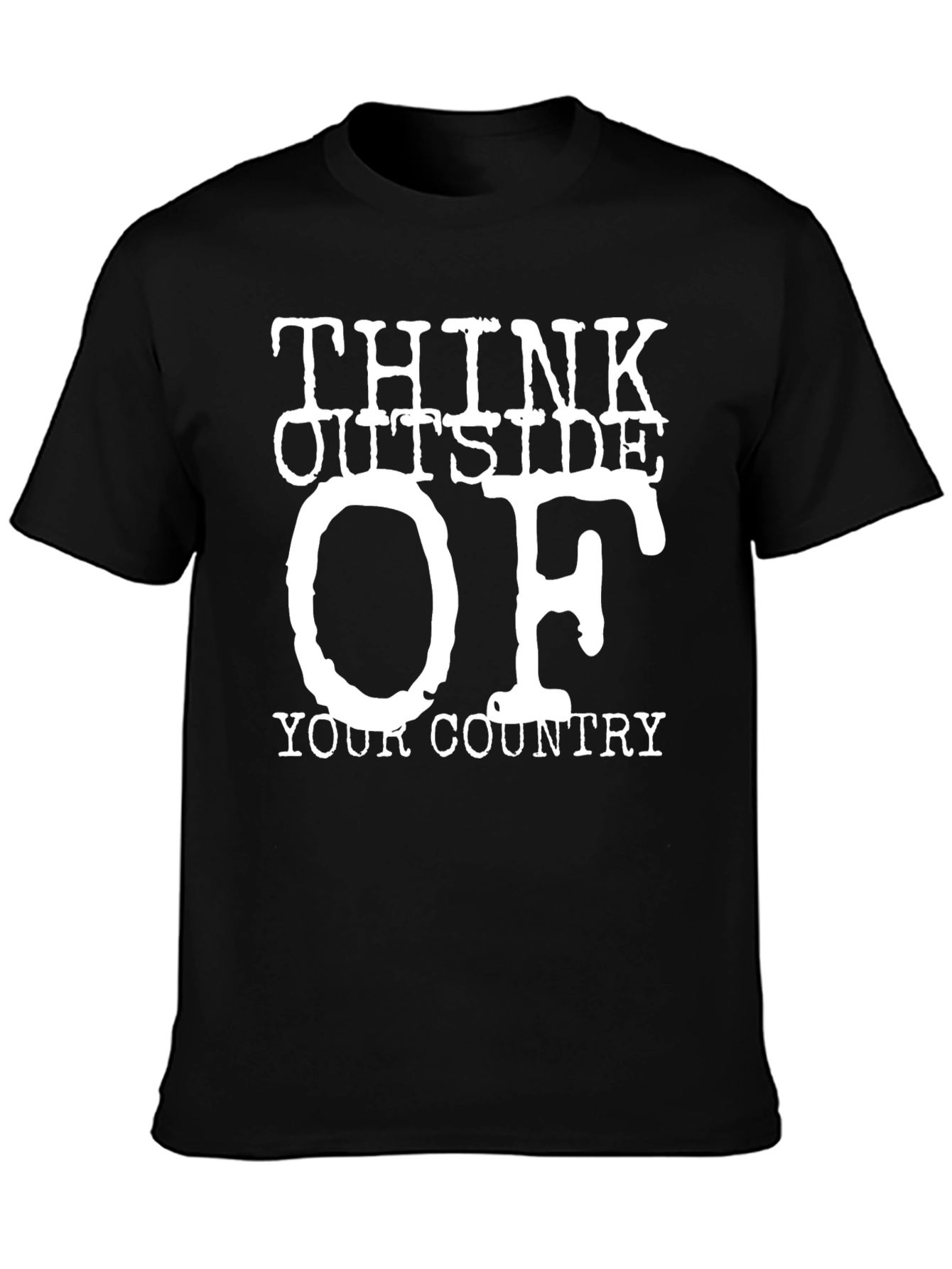 Think Outside Your Country T-Shirt Novelty Graphic Tee
